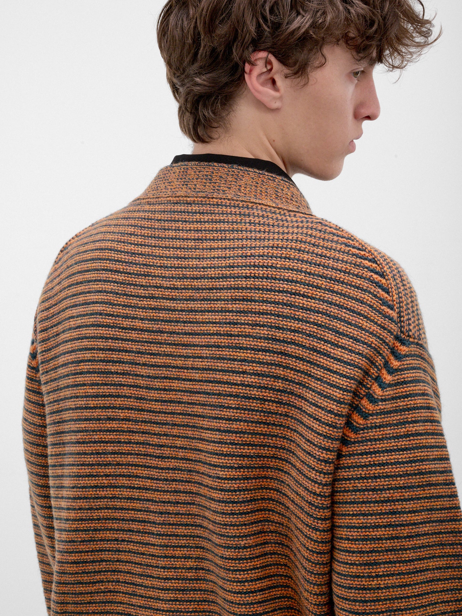 Brown Eyelet Knit Cardigan (CDMG0198S0-UFP406-MLV89-BROWN)
