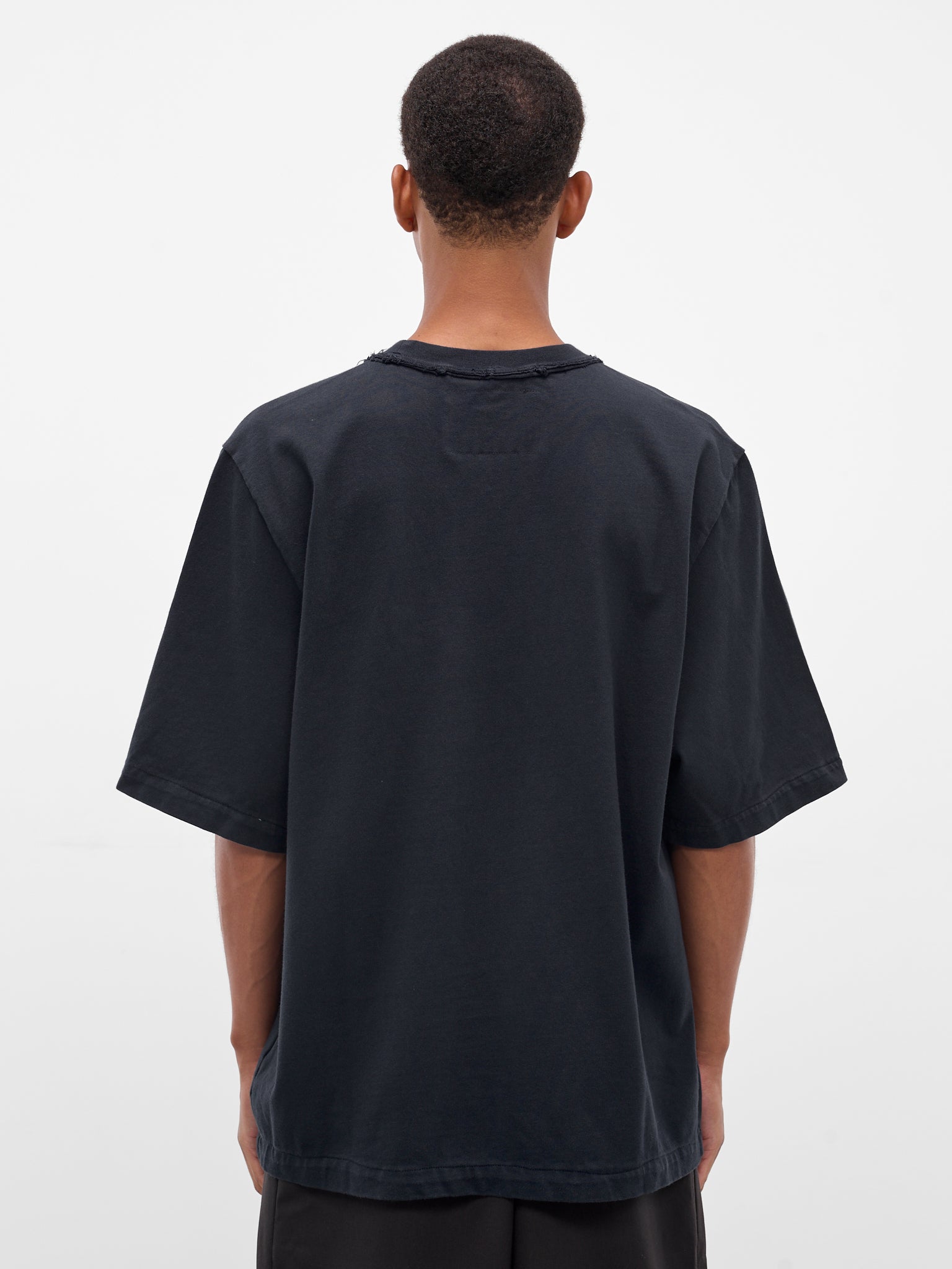 Navy Oversized Raw Hem Tee (CF-20-01-01-01-NAVY)