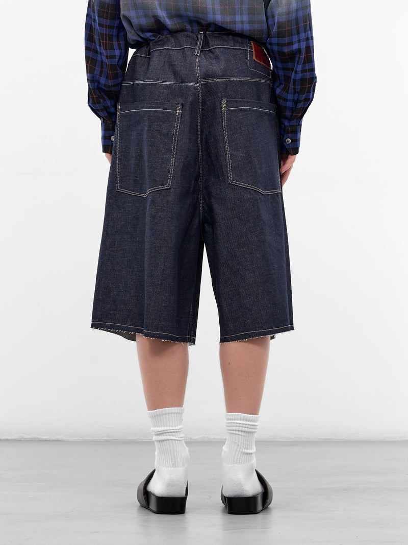 Raw Denim Baggy Shorts (CF-21-15-02-01-BLUE)