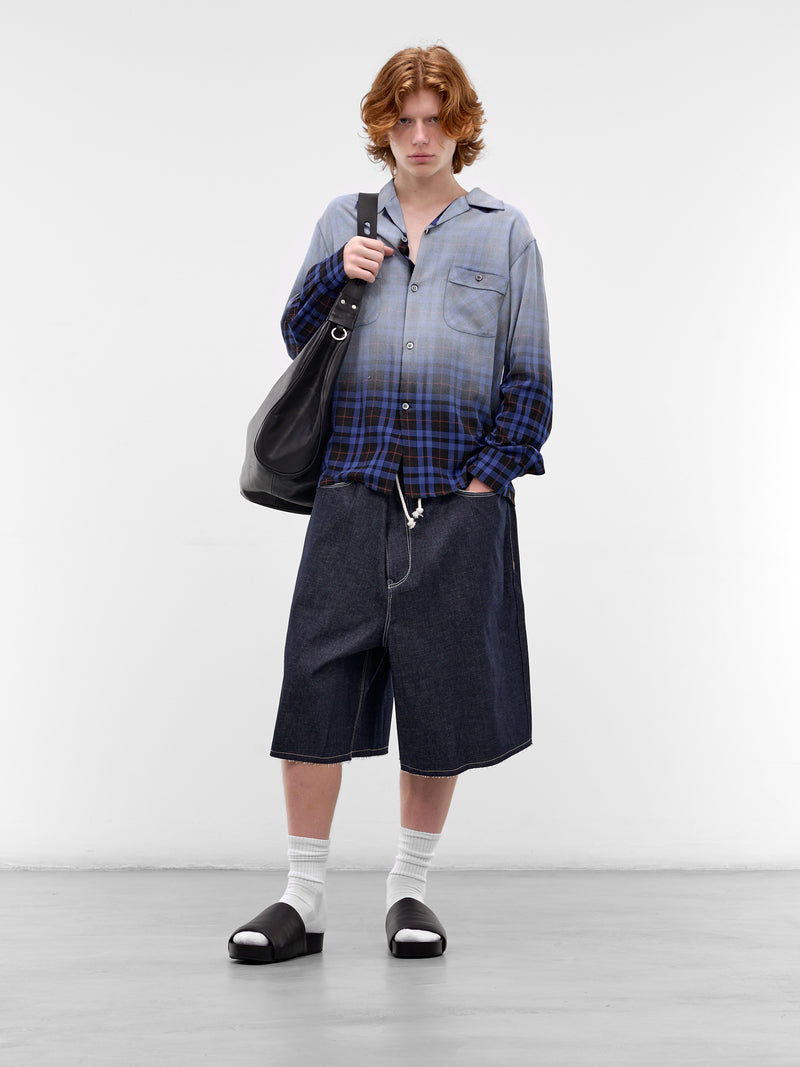 Raw Denim Baggy Shorts (CF-21-15-02-01-BLUE)