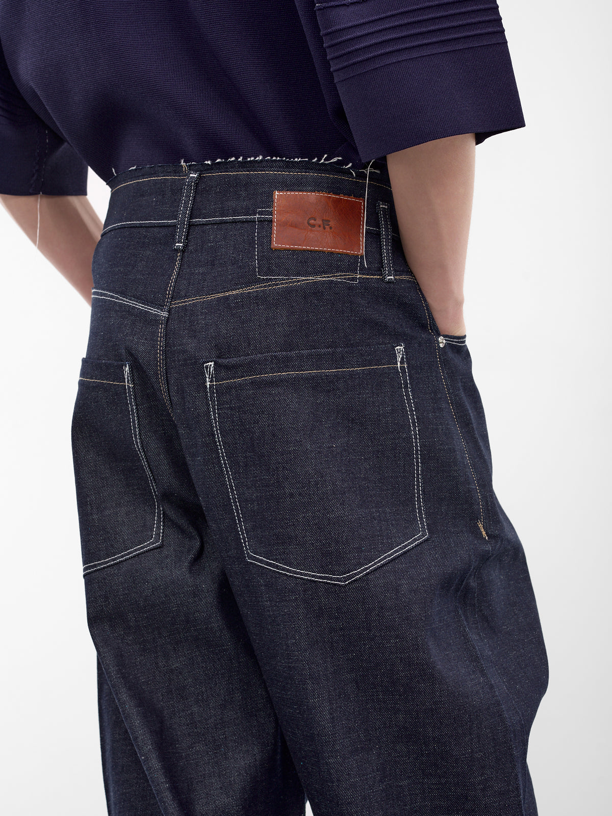 Vintage Raw Denim Wobbly Jeans (CF-21-15-03-01-BLUE)