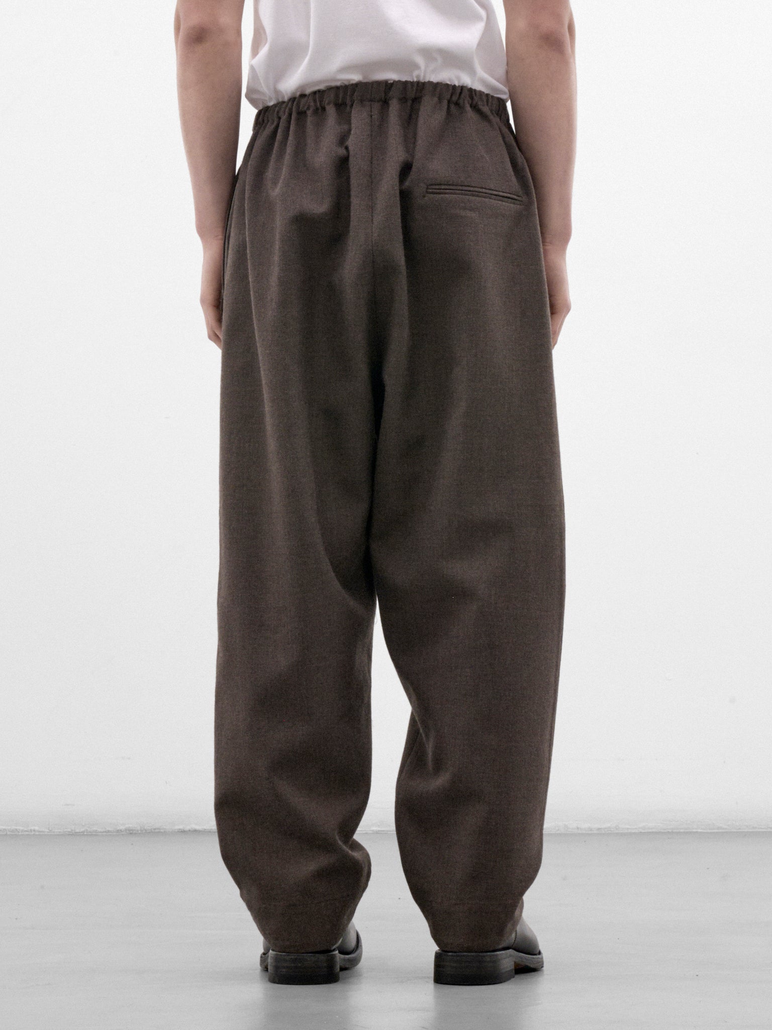 Brown Wool Wide Relaxed Trousers (CF-22-06-02-01-BROWN)