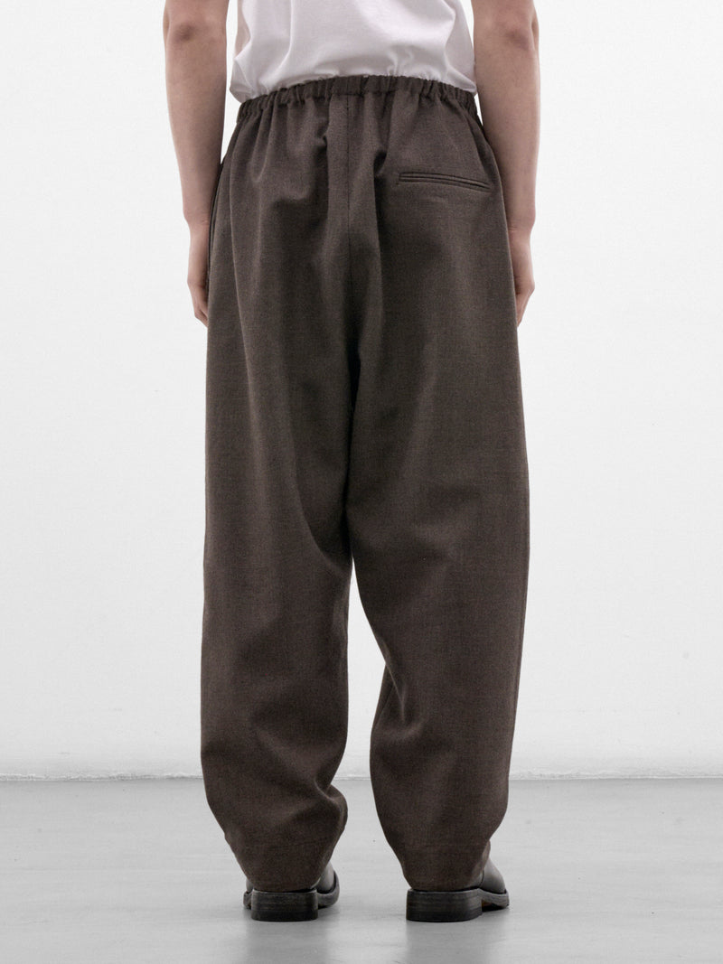 Brown Wool Wide Relaxed Trousers (CF-22-06-02-01-BROWN)