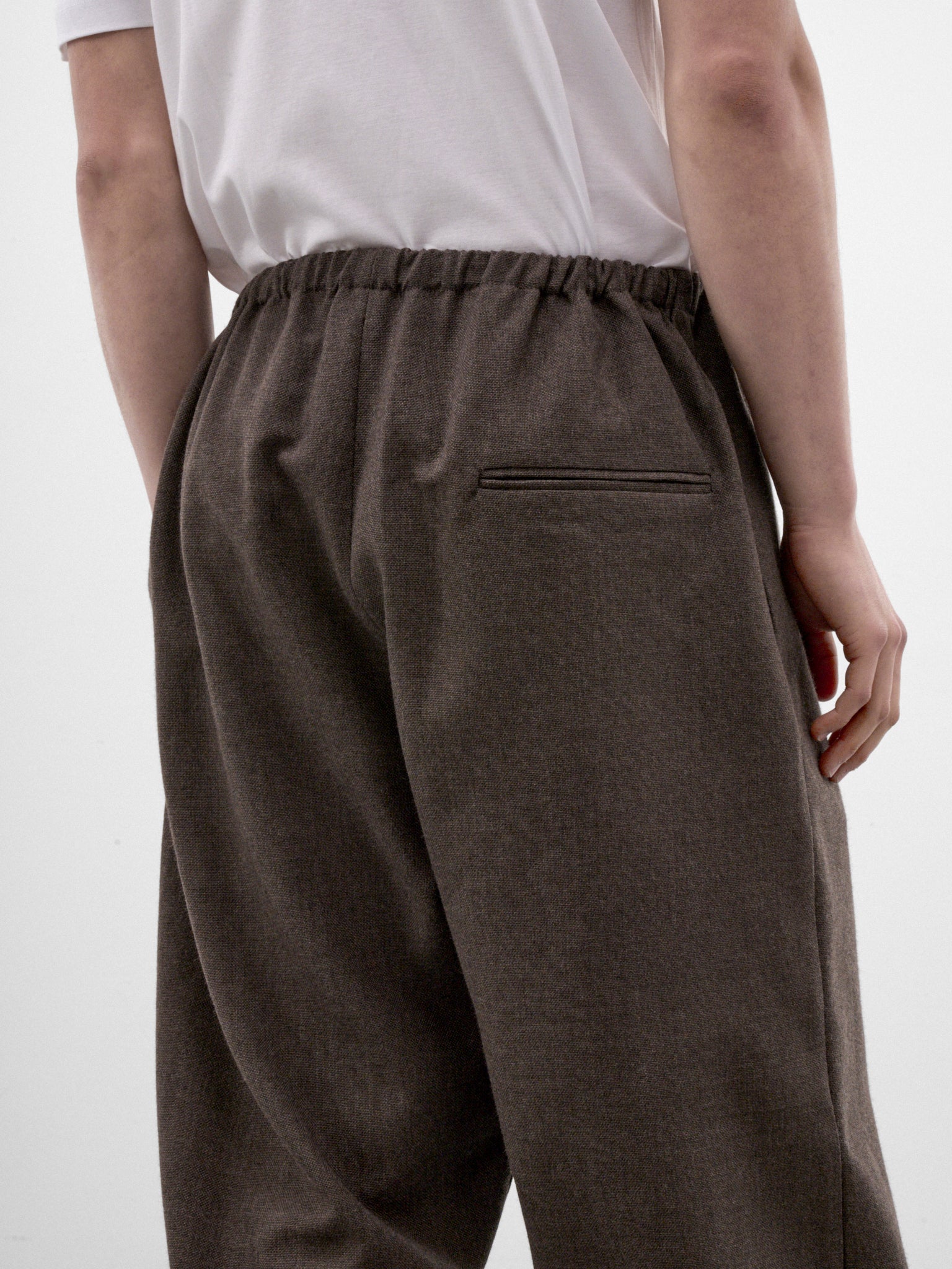 Brown Wool Wide Relaxed Trousers (CF-22-06-02-01-BROWN)