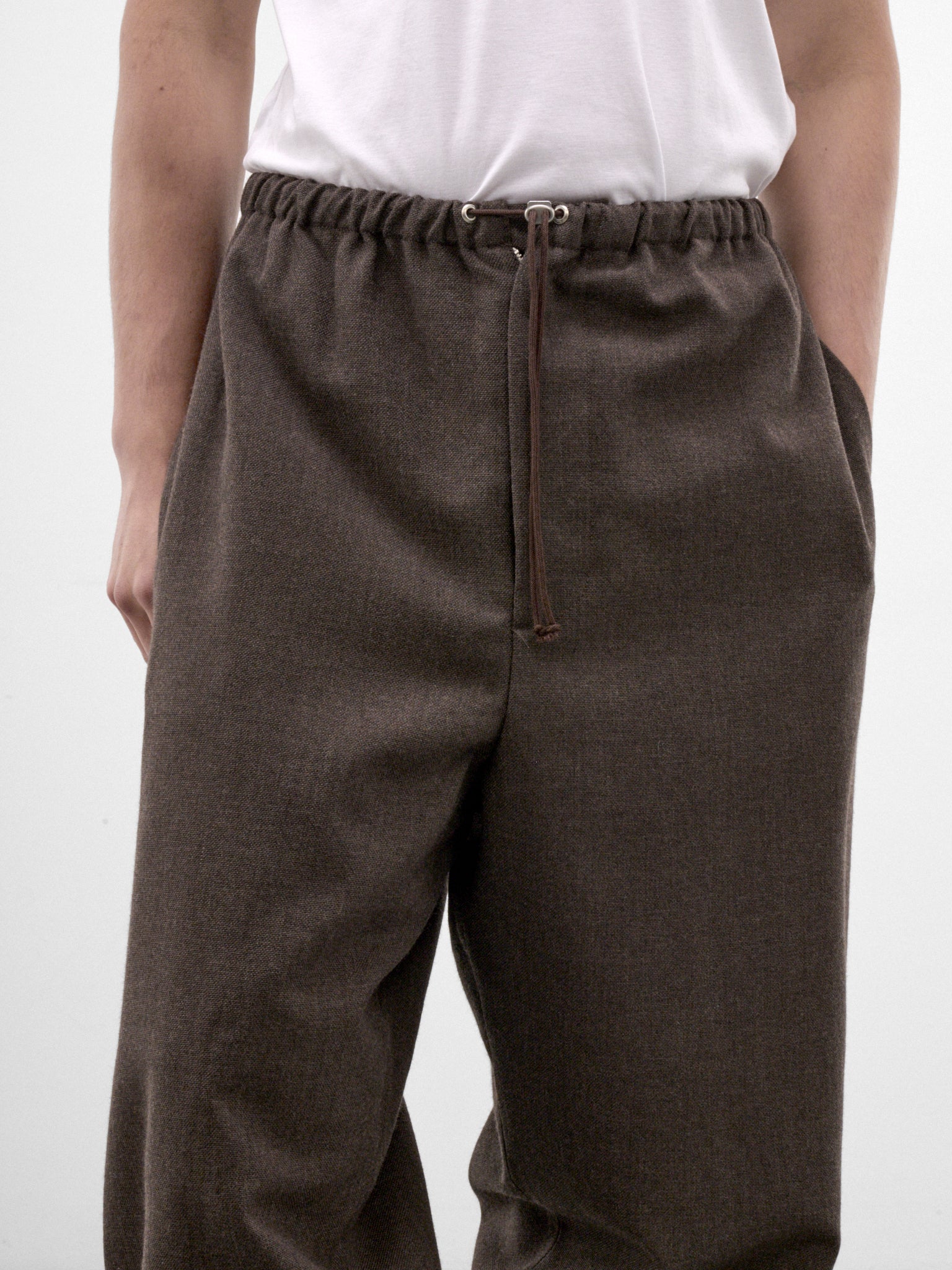 Brown Wool Wide Relaxed Trousers (CF-22-06-02-01-BROWN)