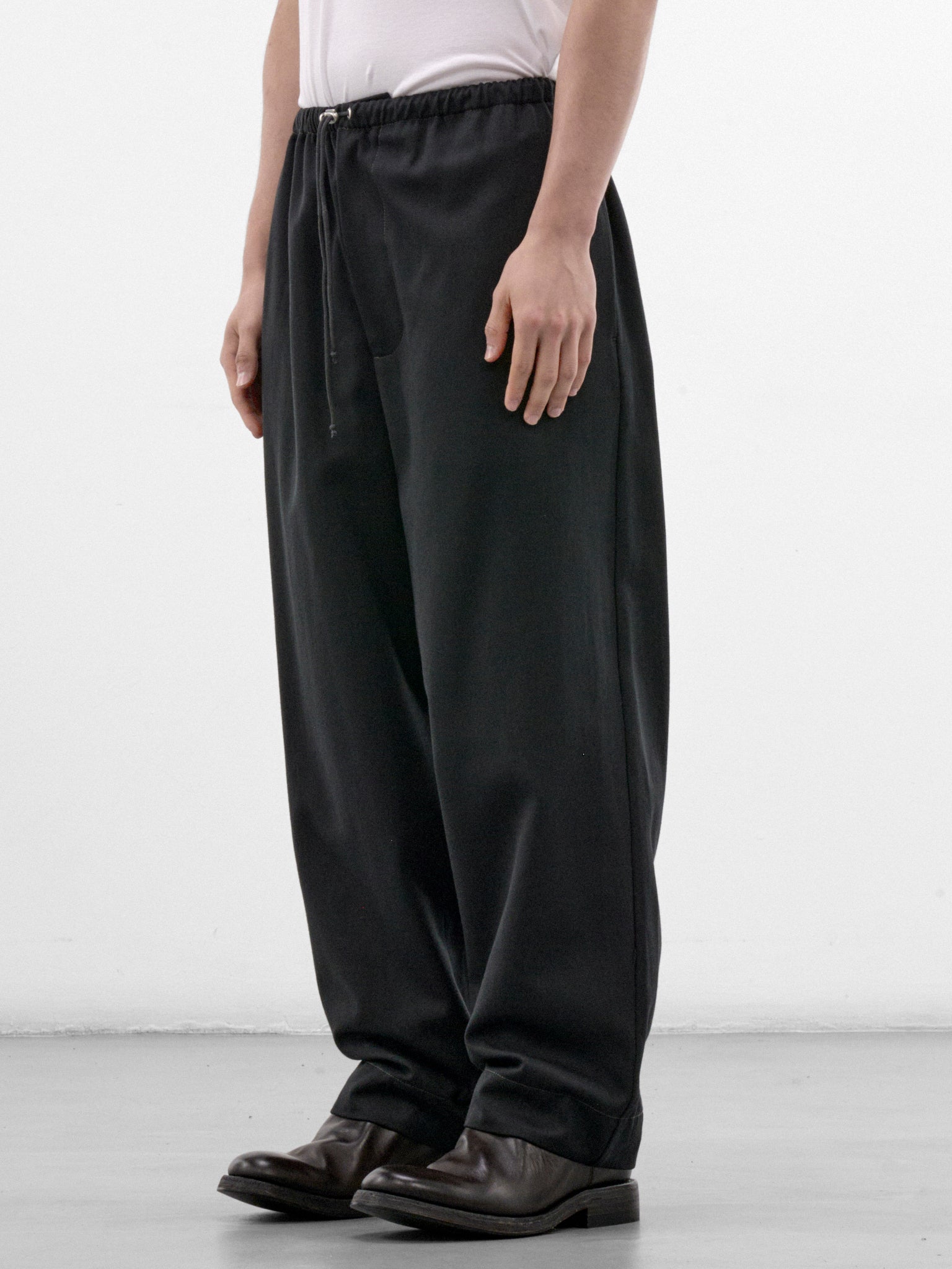 Gray Wool Twill Relaxed Trousers (CF-22-06-02-03-GREY)
