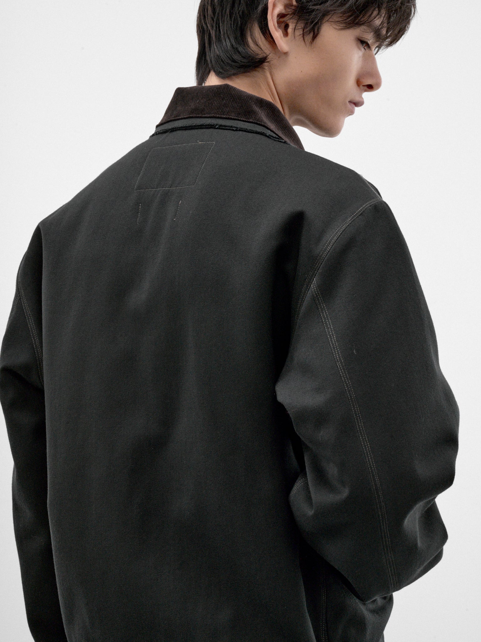 Gray Wool Twill Workwear Jacket (CF-22-10-03-01-GREY)