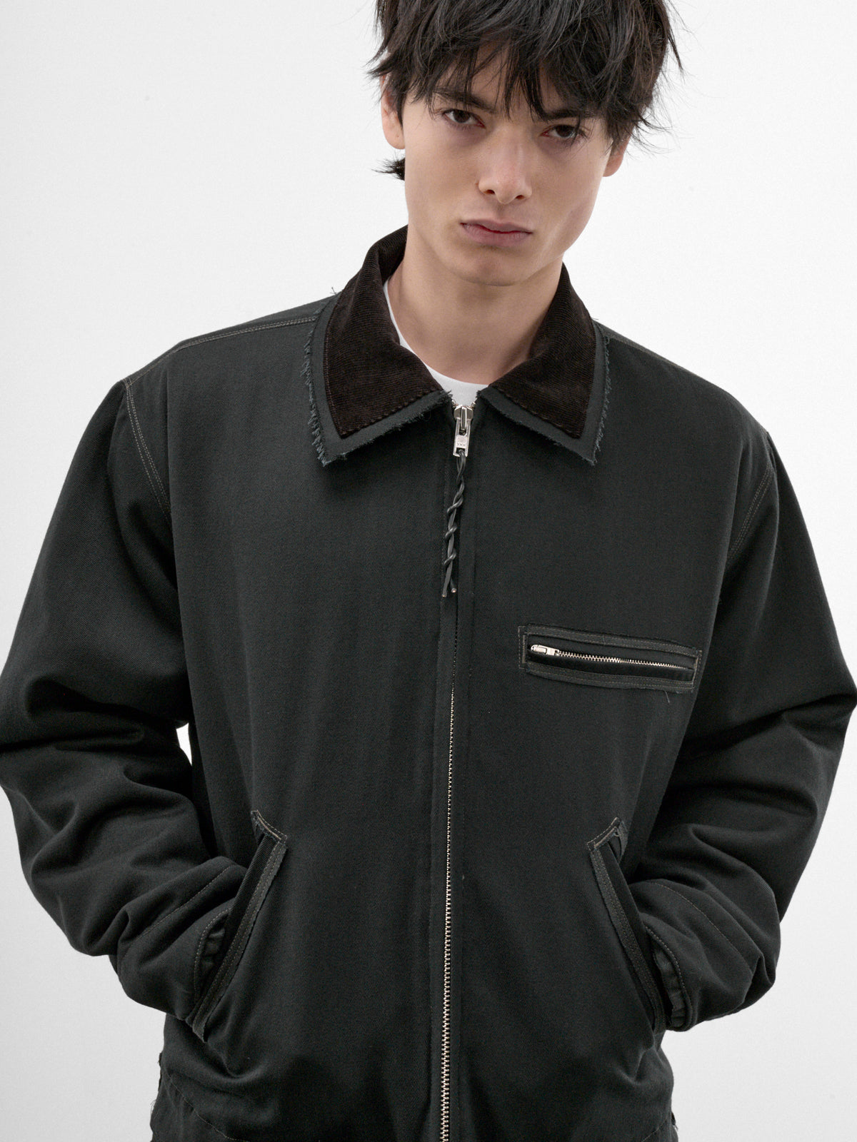 Gray Wool Twill Workwear Jacket (CF-22-10-03-01-GREY)