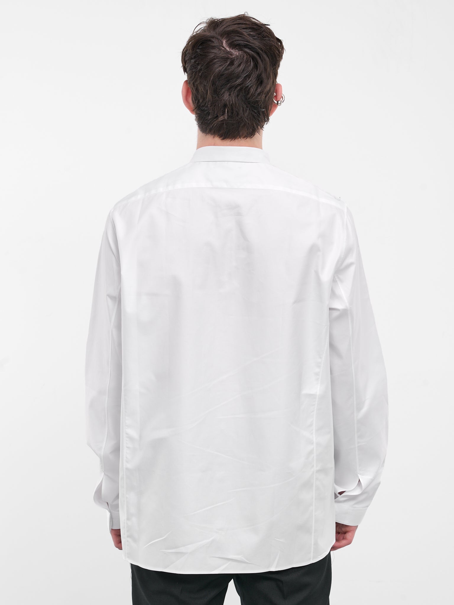 Concealed Placket Shirt (CH1010-WHITE)