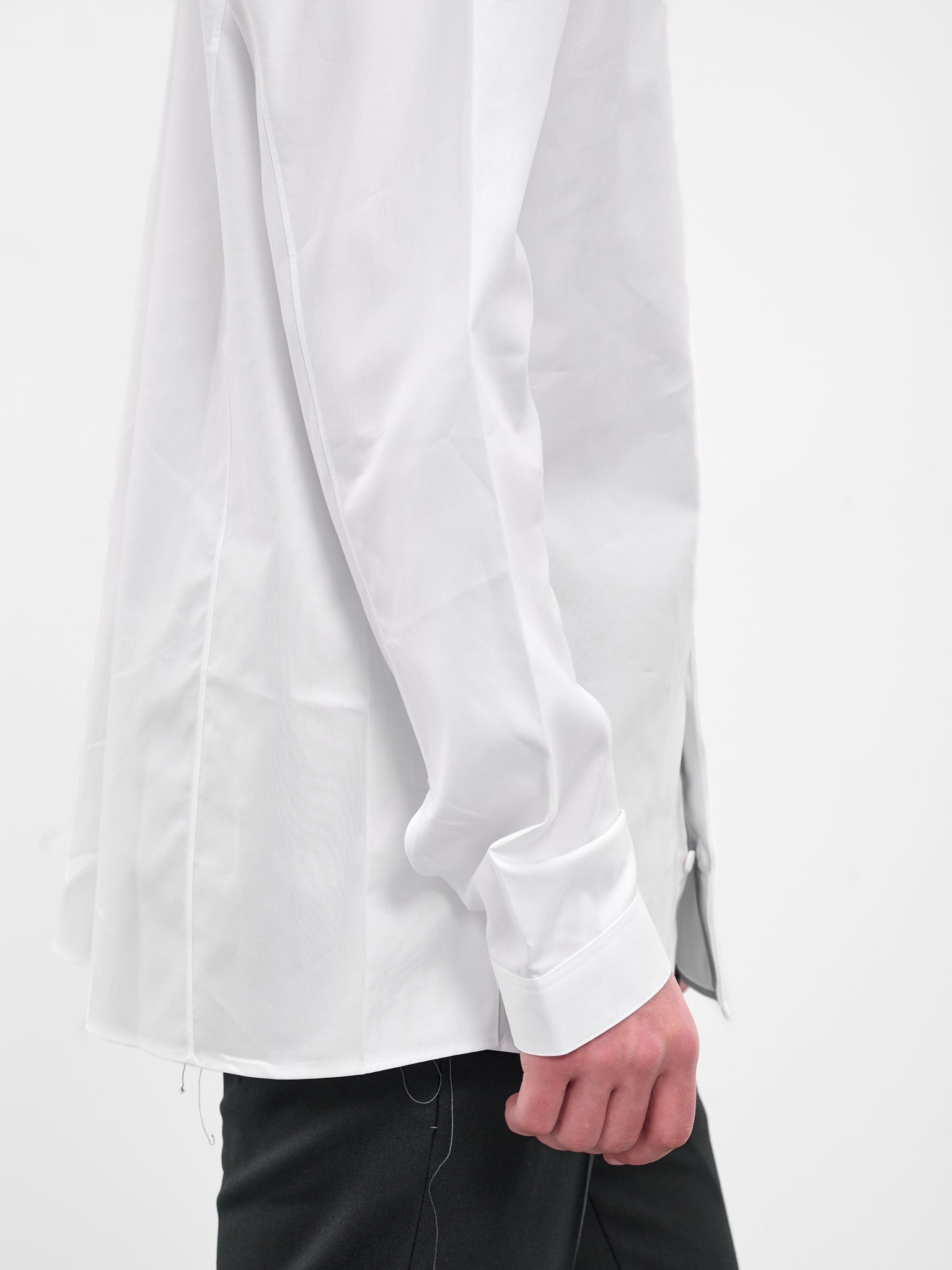 Concealed Placket Shirt (CH1010-WHITE)