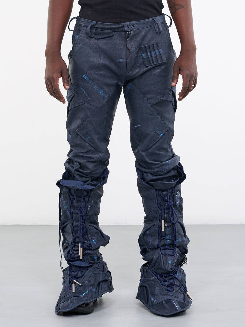 MOKOO Leather Trousers | H. Lorenzo - front