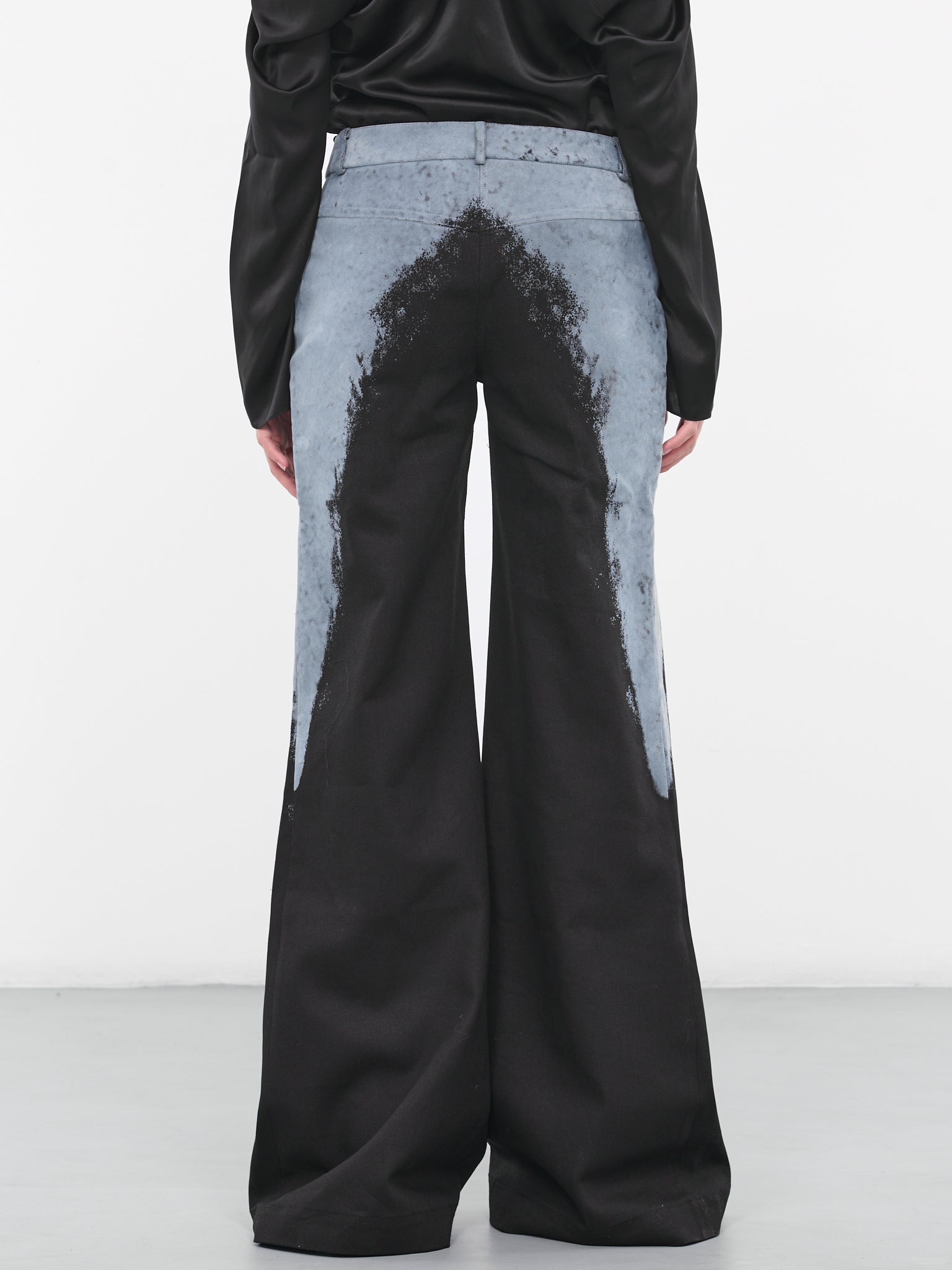 Felted Flared Pants (CL22BLUE-BLACK-LIGHT-BLUE)