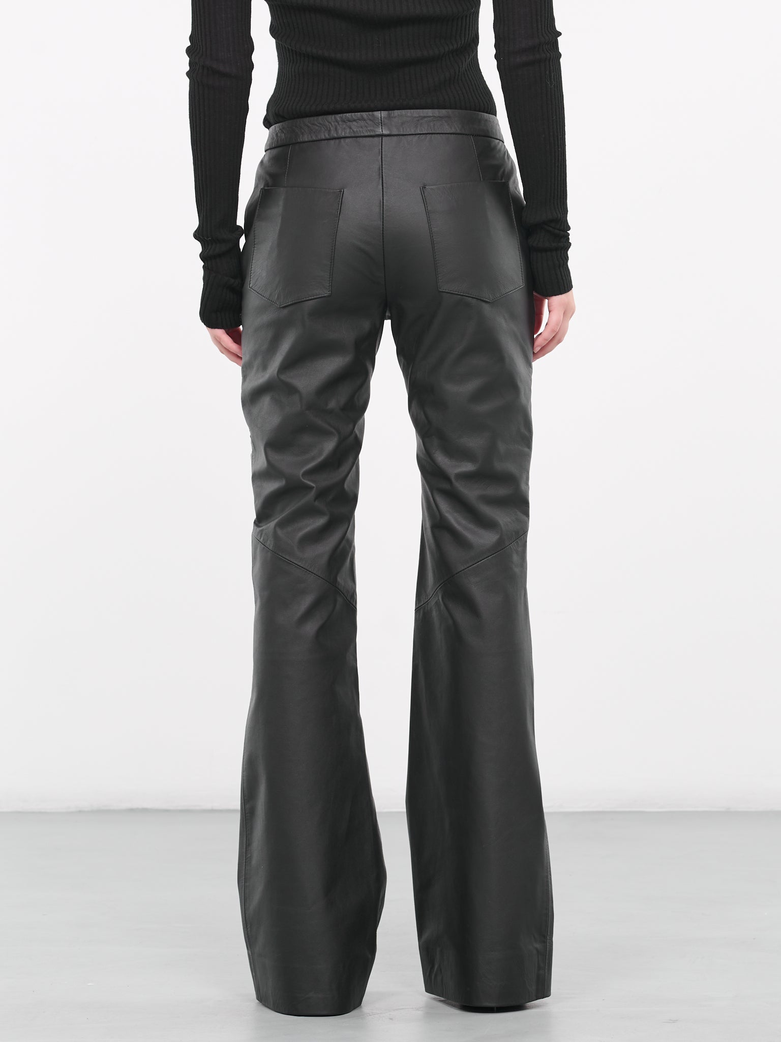 Perforated Leather Pants (CL42WW-BLACK-RED)