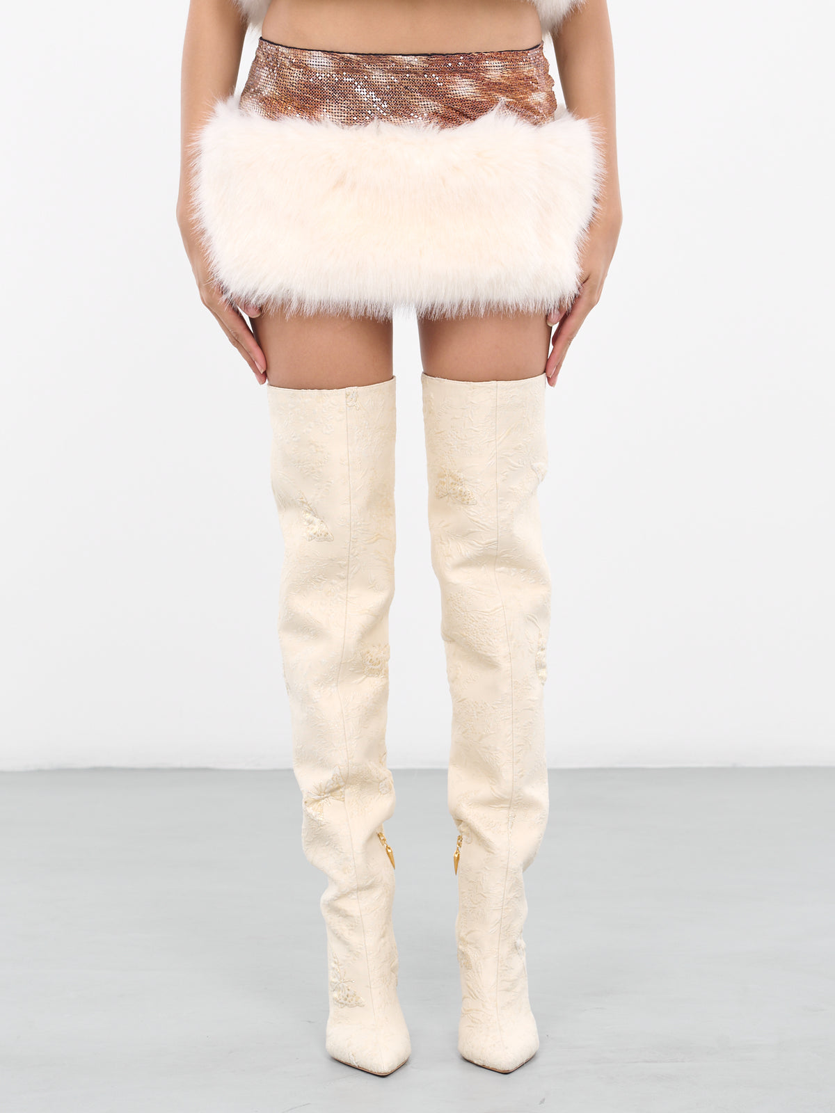 Clyde Fur Skirt (CM048-MATT-BAMBI)