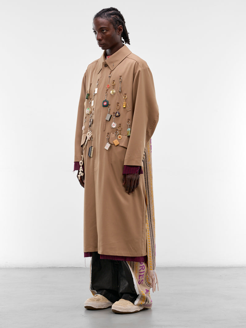 Beige Memory Keychain Chest Coat (CO-SV-NRS-1002-BEIGE)