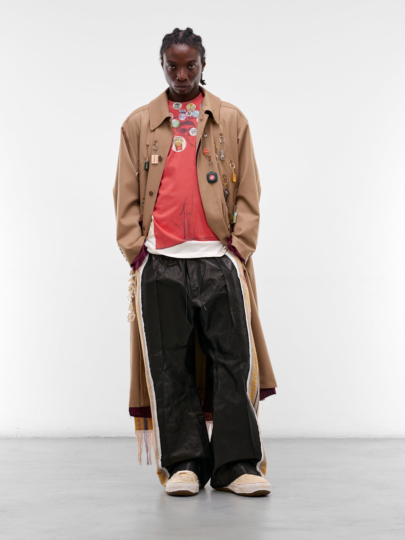 Beige Memory Keychain Chest Coat (CO-SV-NRS-1002-BEIGE)