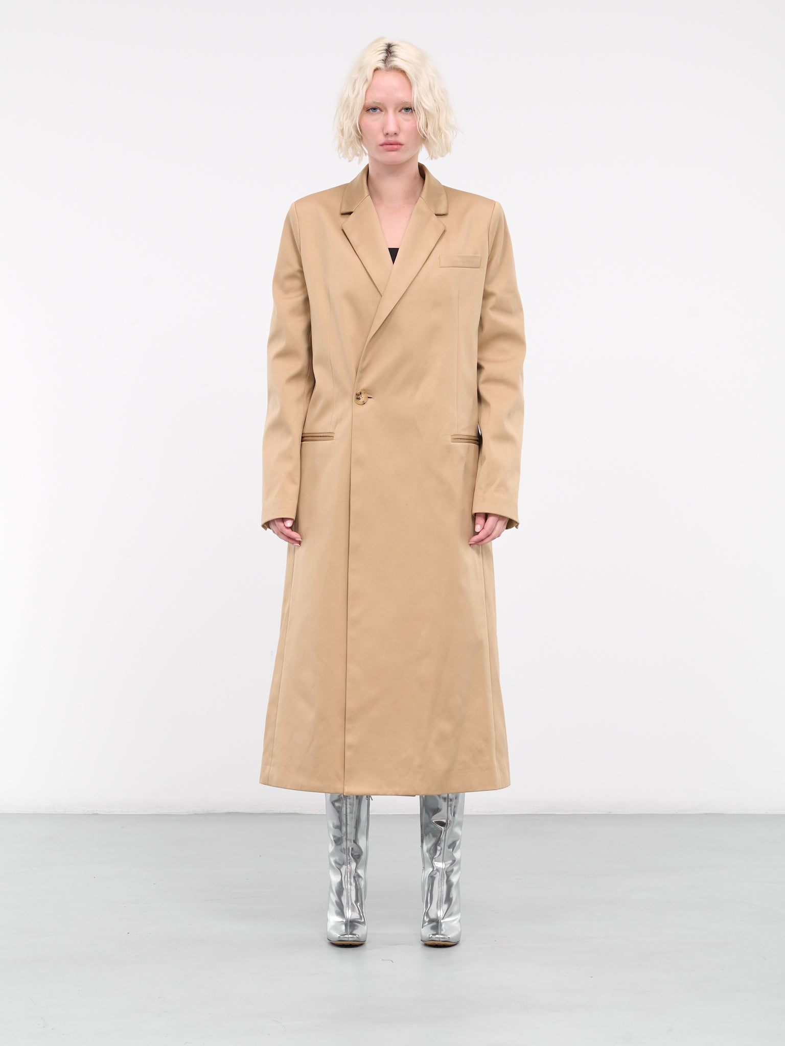 Double-Breasted Tailored Coat (CO0291-PG1469-132-BEIGE)