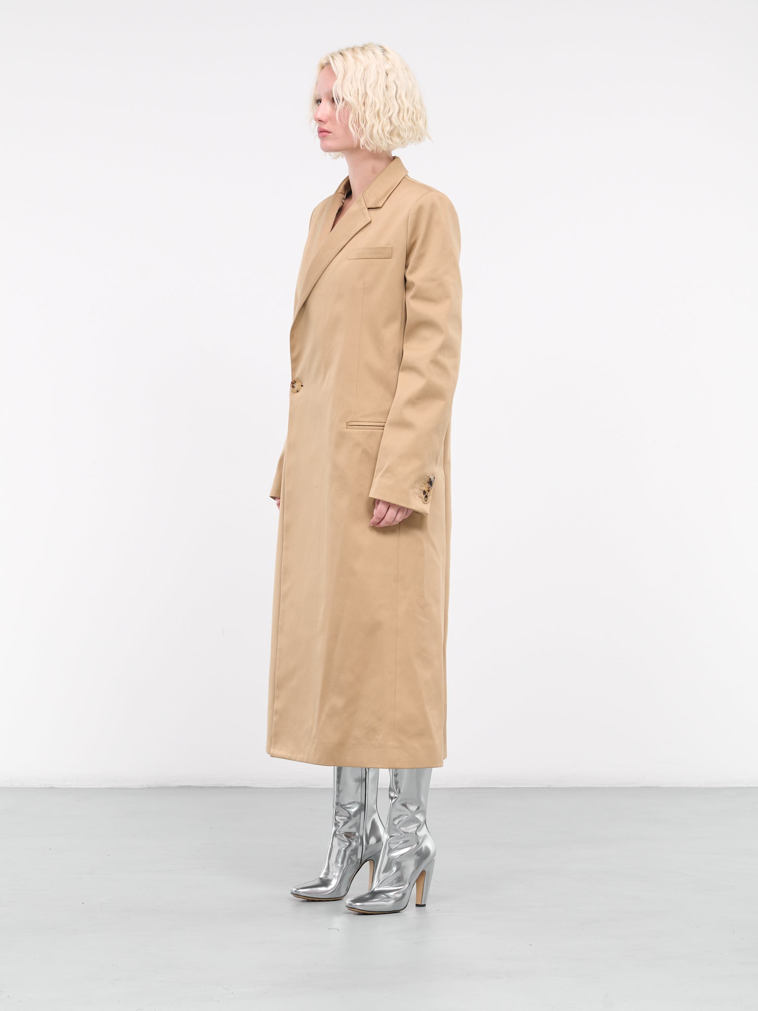 Double-Breasted Tailored Coat (CO0291-PG1469-132-BEIGE)