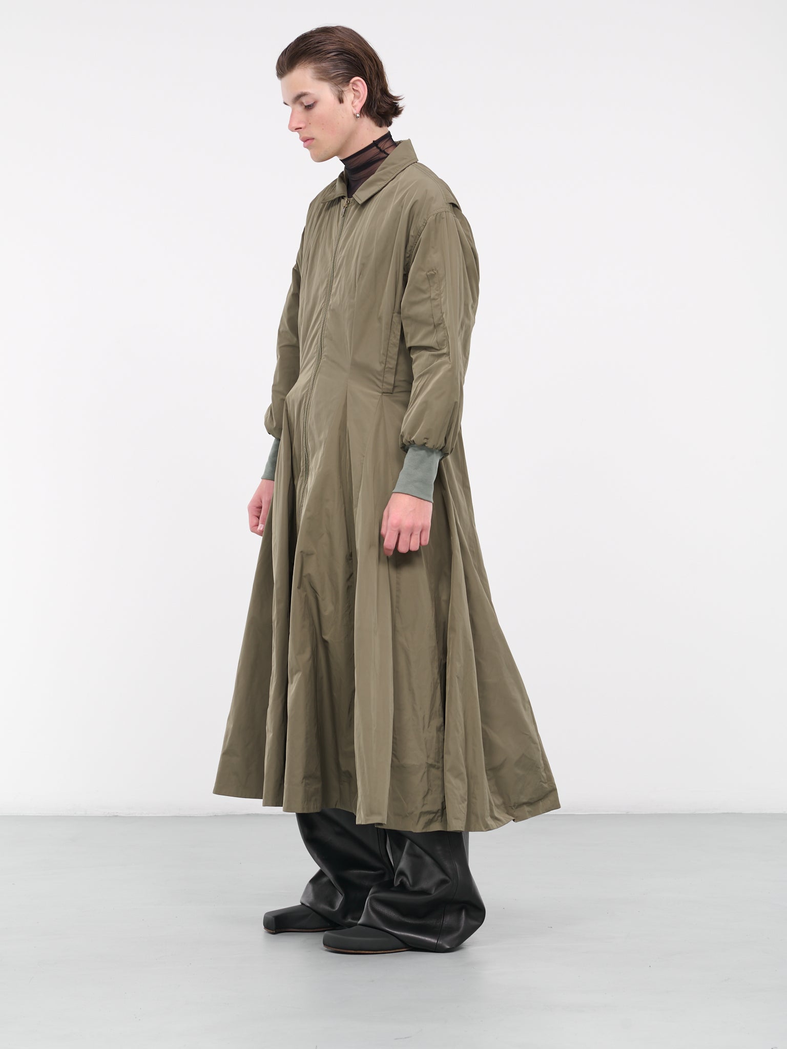 Godet Bomber Gown (CO03-GREEN)