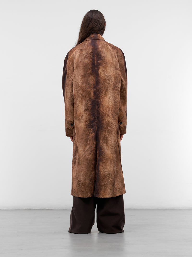 Cohen Fur Print Mac Coat (COHEN-M25W2006-PRINTED-FUR)
