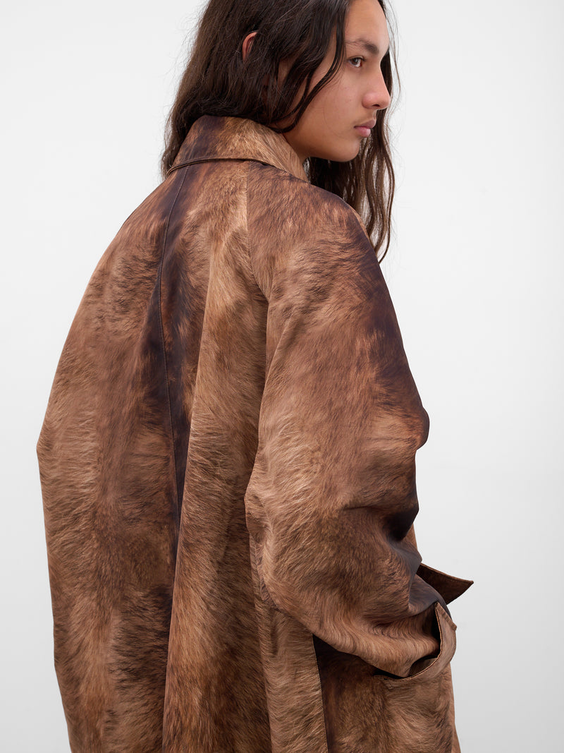 Cohen Fur Print Mac Coat (COHEN-M25W2006-PRINTED-FUR)