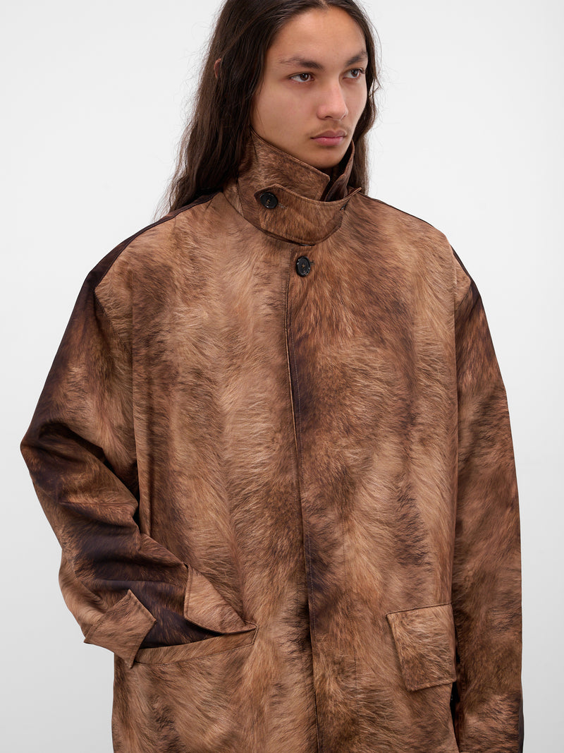 Cohen Fur Print Mac Coat (COHEN-M25W2006-PRINTED-FUR)