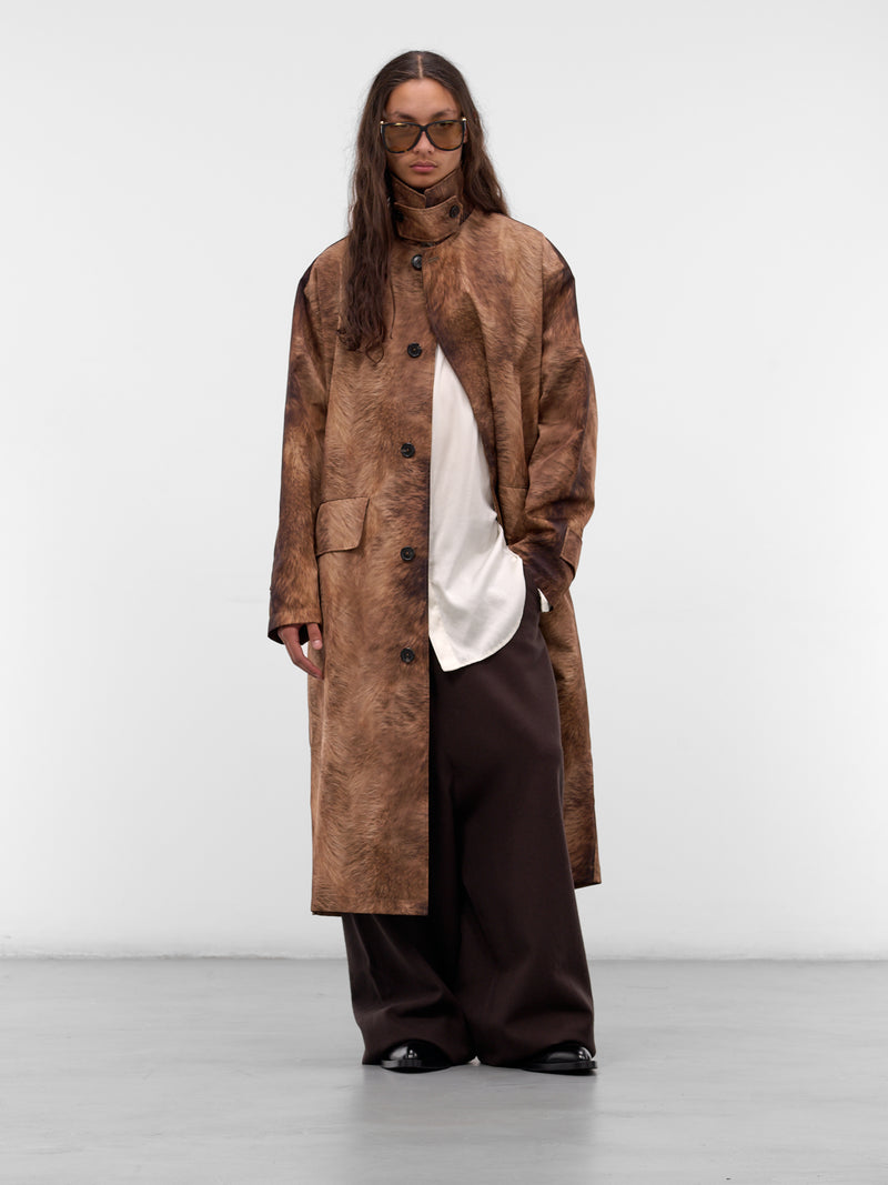 Cohen Fur Print Mac Coat (COHEN-M25W2006-PRINTED-FUR)