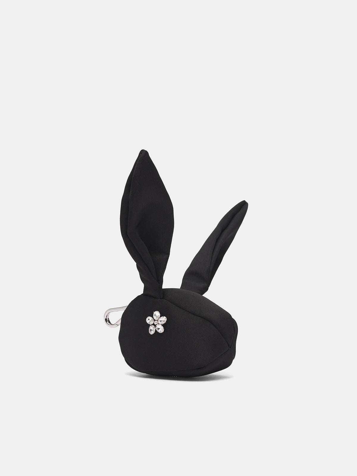 Hare Coin Purse Charm Bag (COINPURSE1-0812-BLACK-CLEAR)