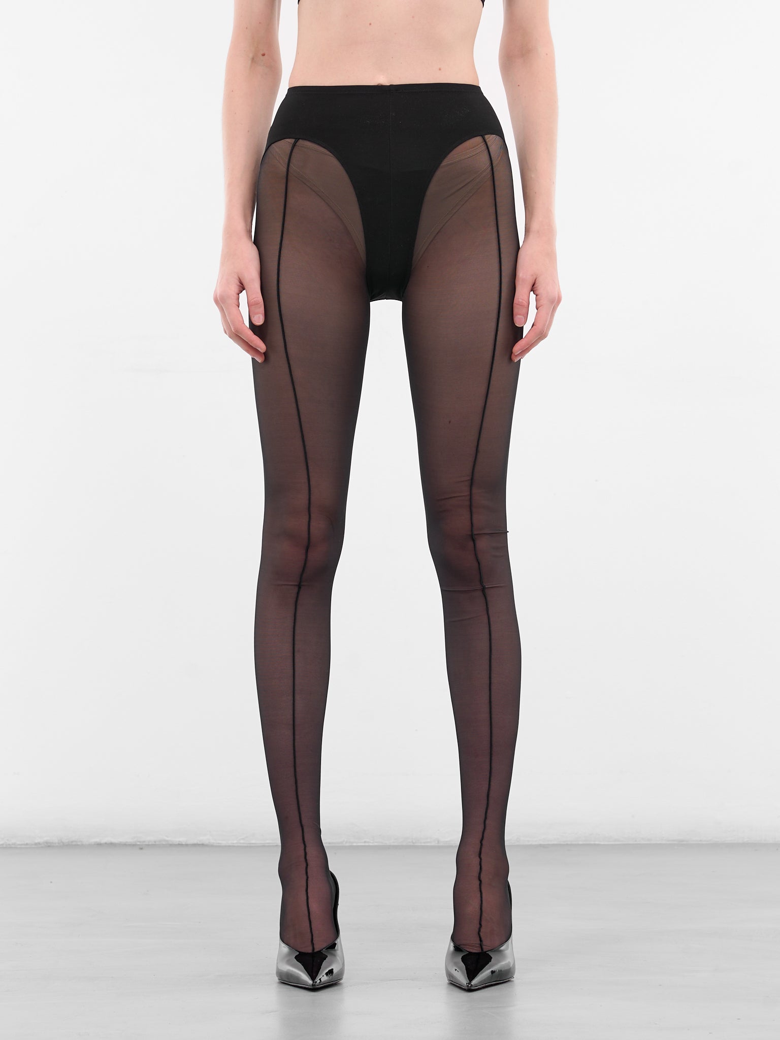 Black Re-Edit Pantyhouse Tights (COM10HO0001572-BLACK)