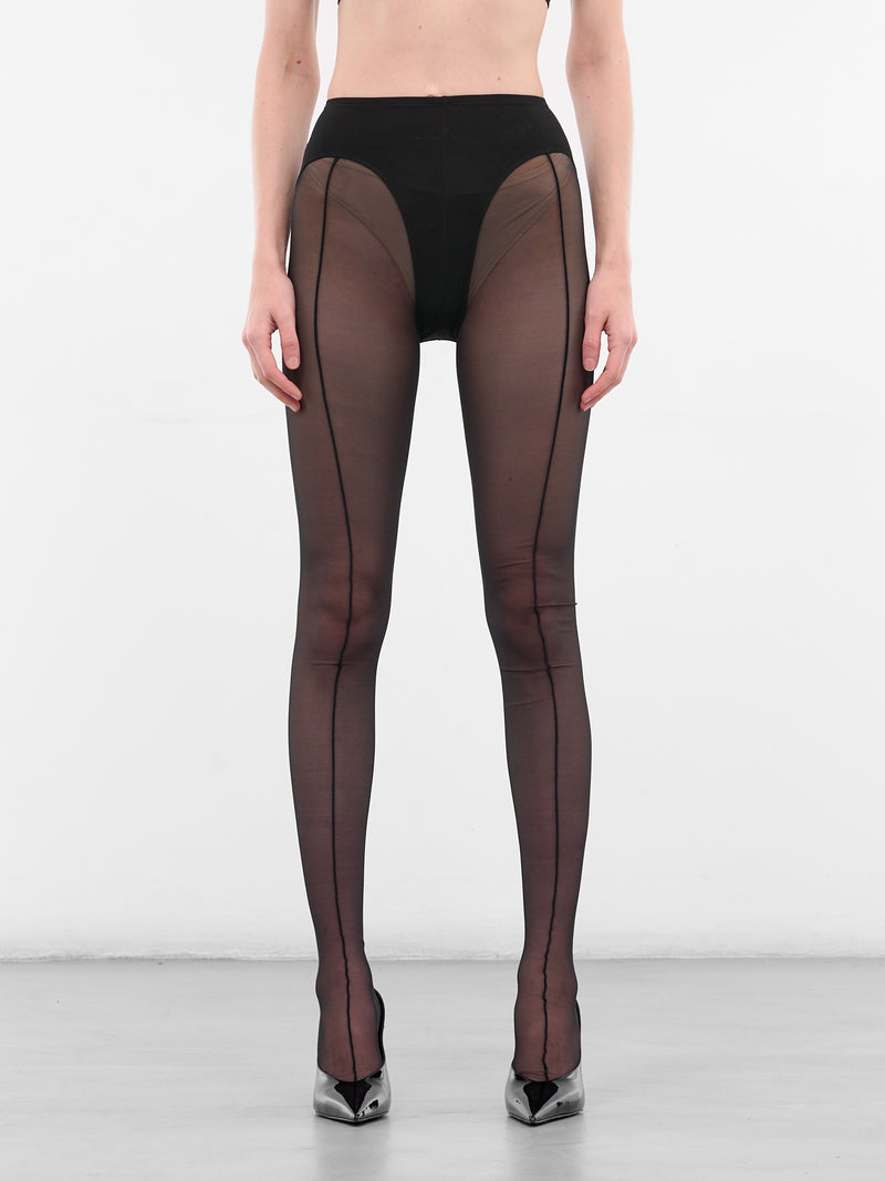 Black Re-Edit Pantyhouse Tights (COM10HO0001572-BLACK)