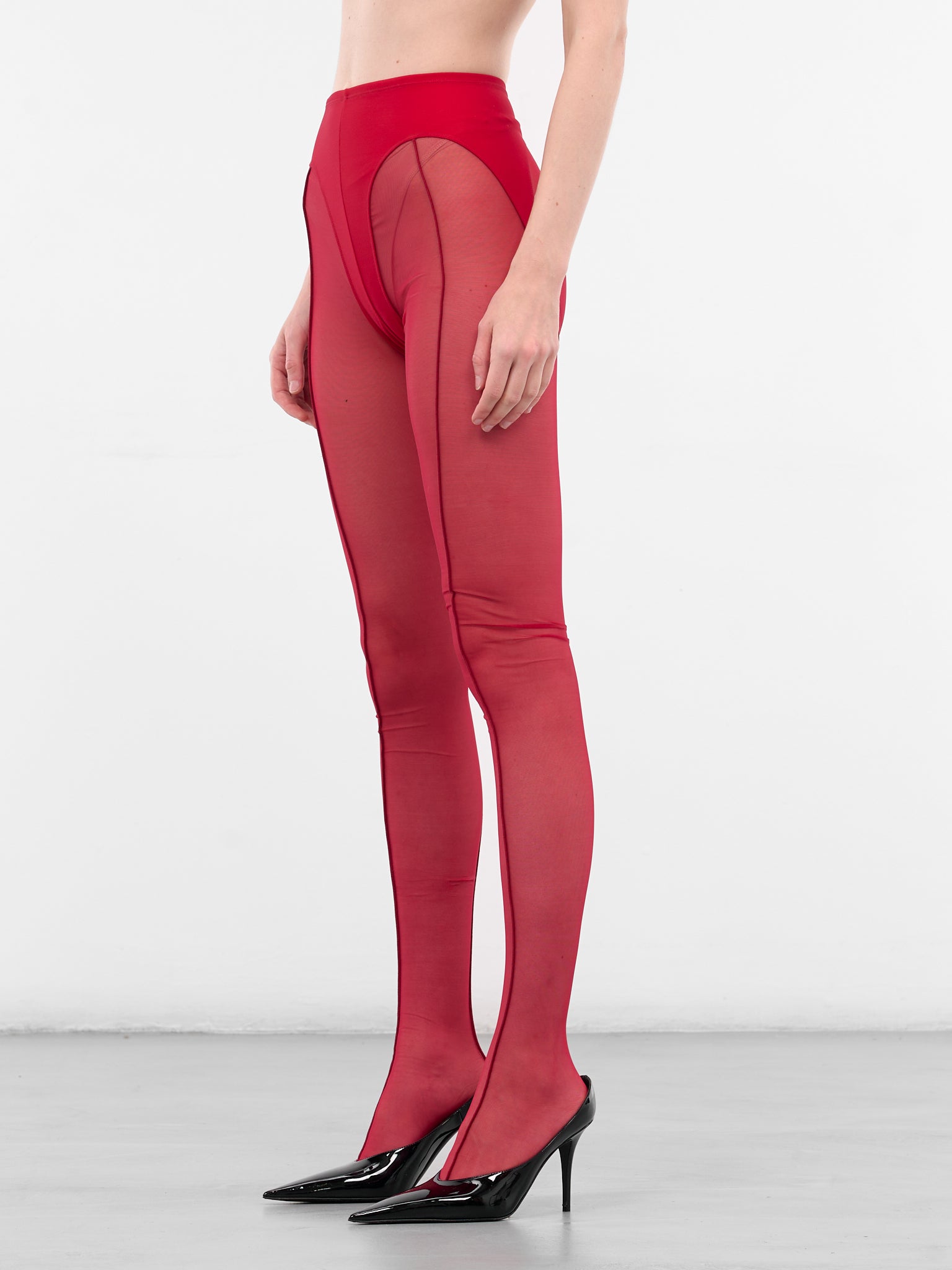 Red Re-Edit Pantyhouse Tights (COM10HO0001572-RED
