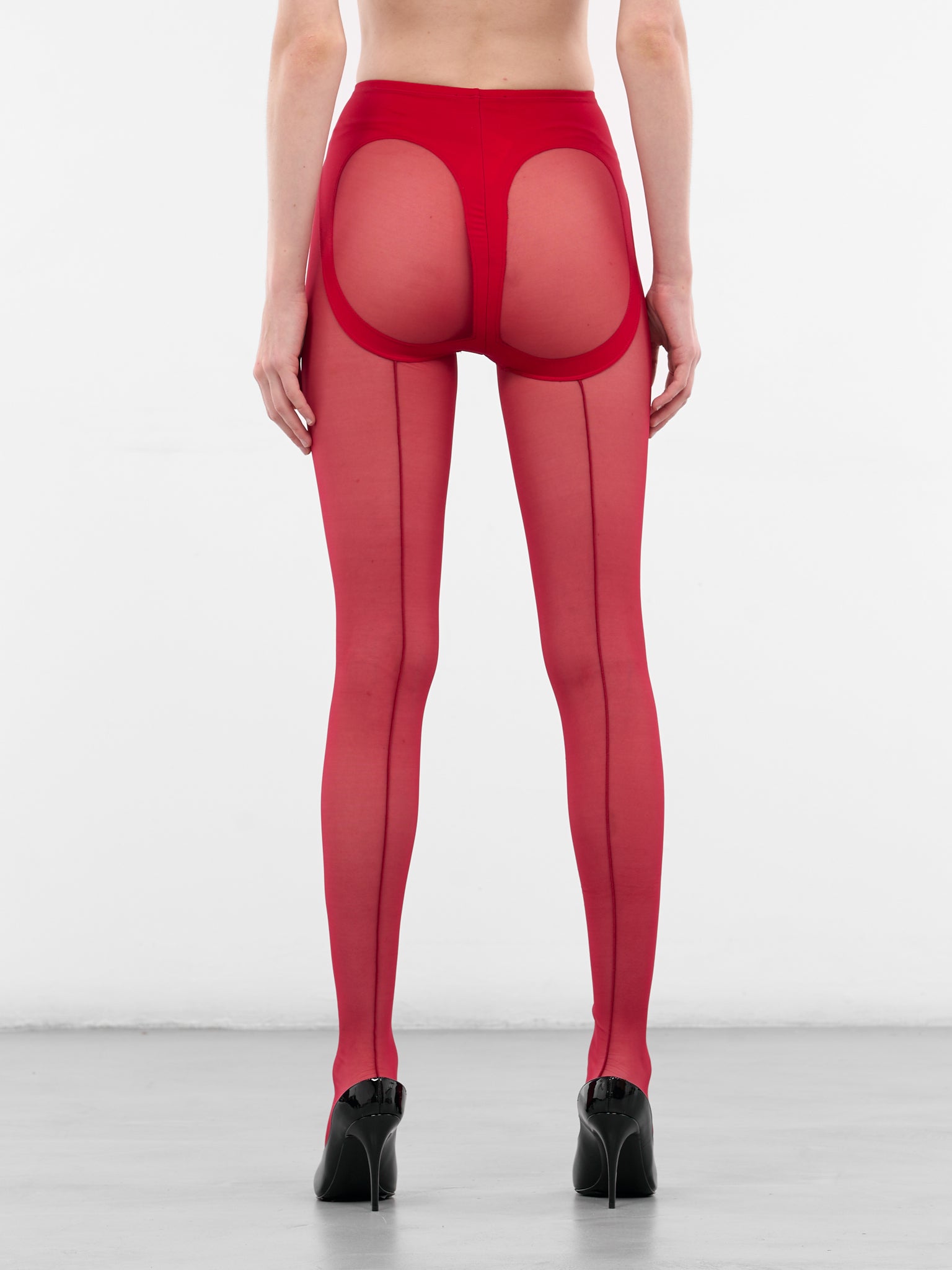 Red Re-Edit Pantyhouse Tights (COM10HO0001572-RED