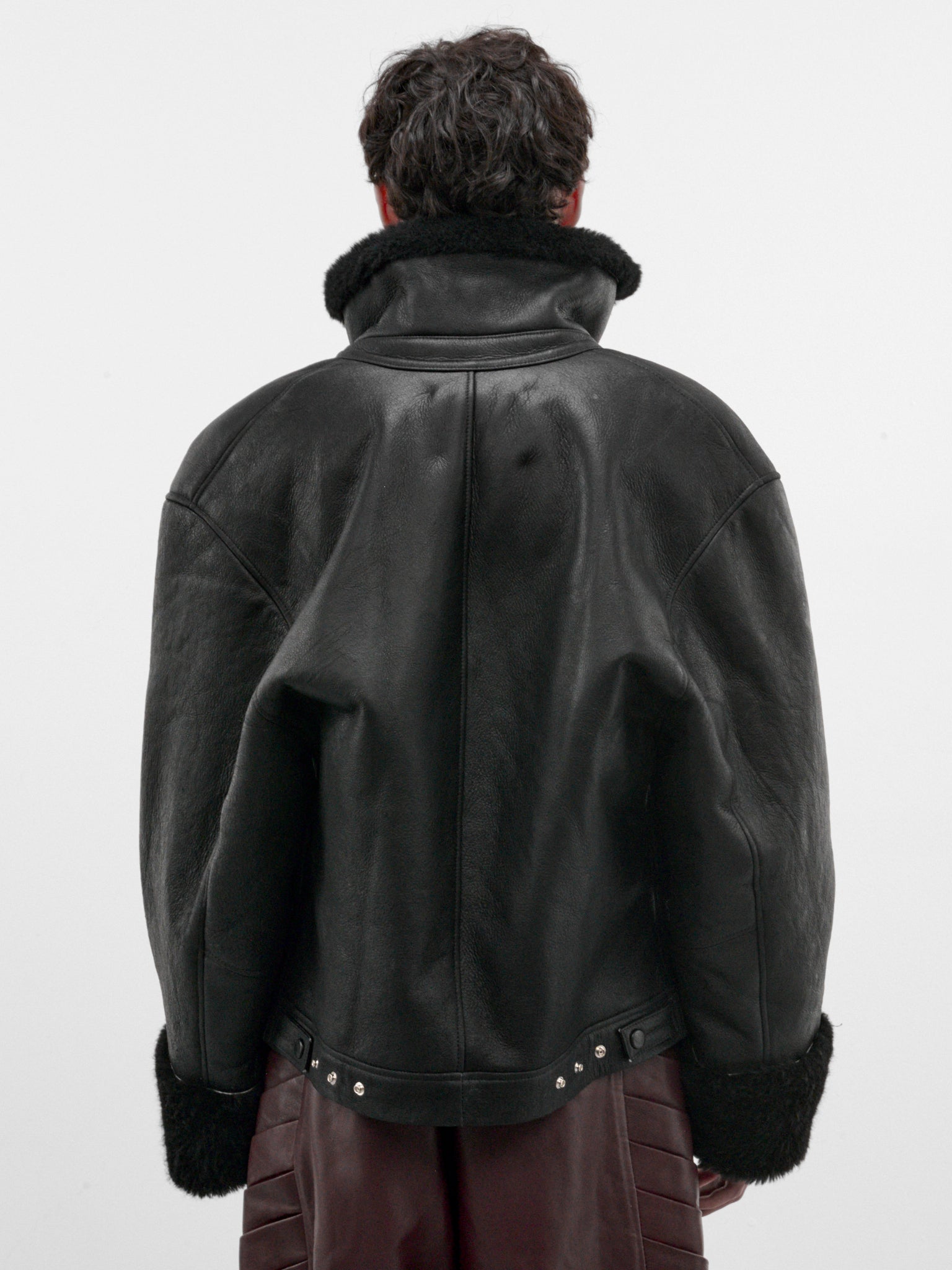 Contorno Black Leather Jacket (CONTORNO-LEATHER-JACKET-BLACK)