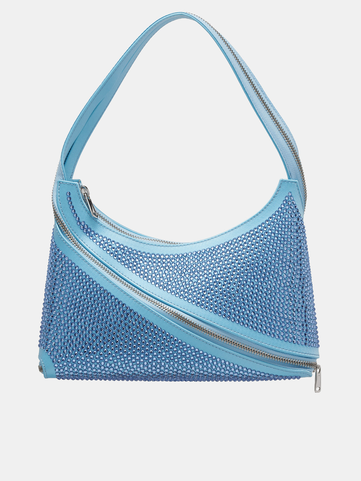 Embellished Zip Baguette Bag (COPBA40BIS461-ICE-BLUE)