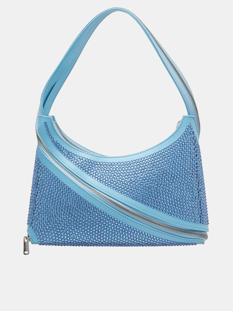 Embellished Zip Baguette Bag (COPBA40BIS461-ICE-BLUE)