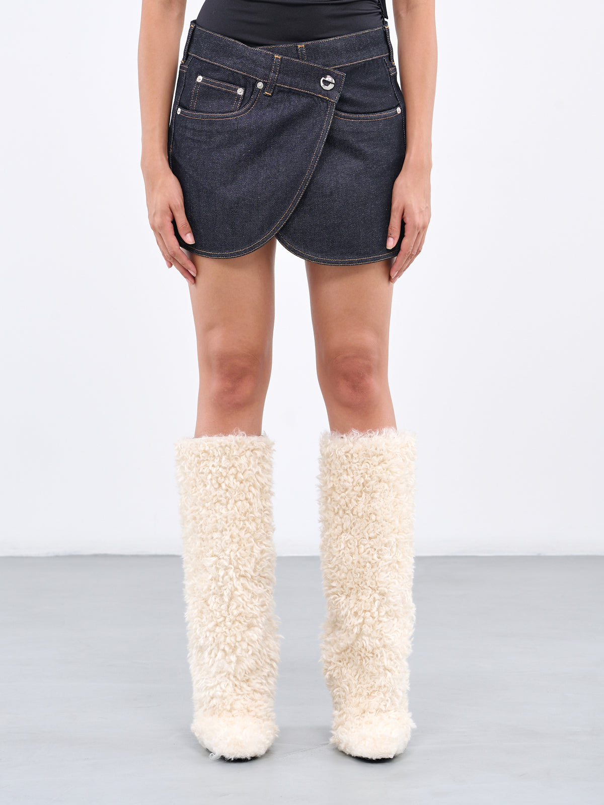 COPERNI Denim Mini Skirt | H.Lorenzo - front