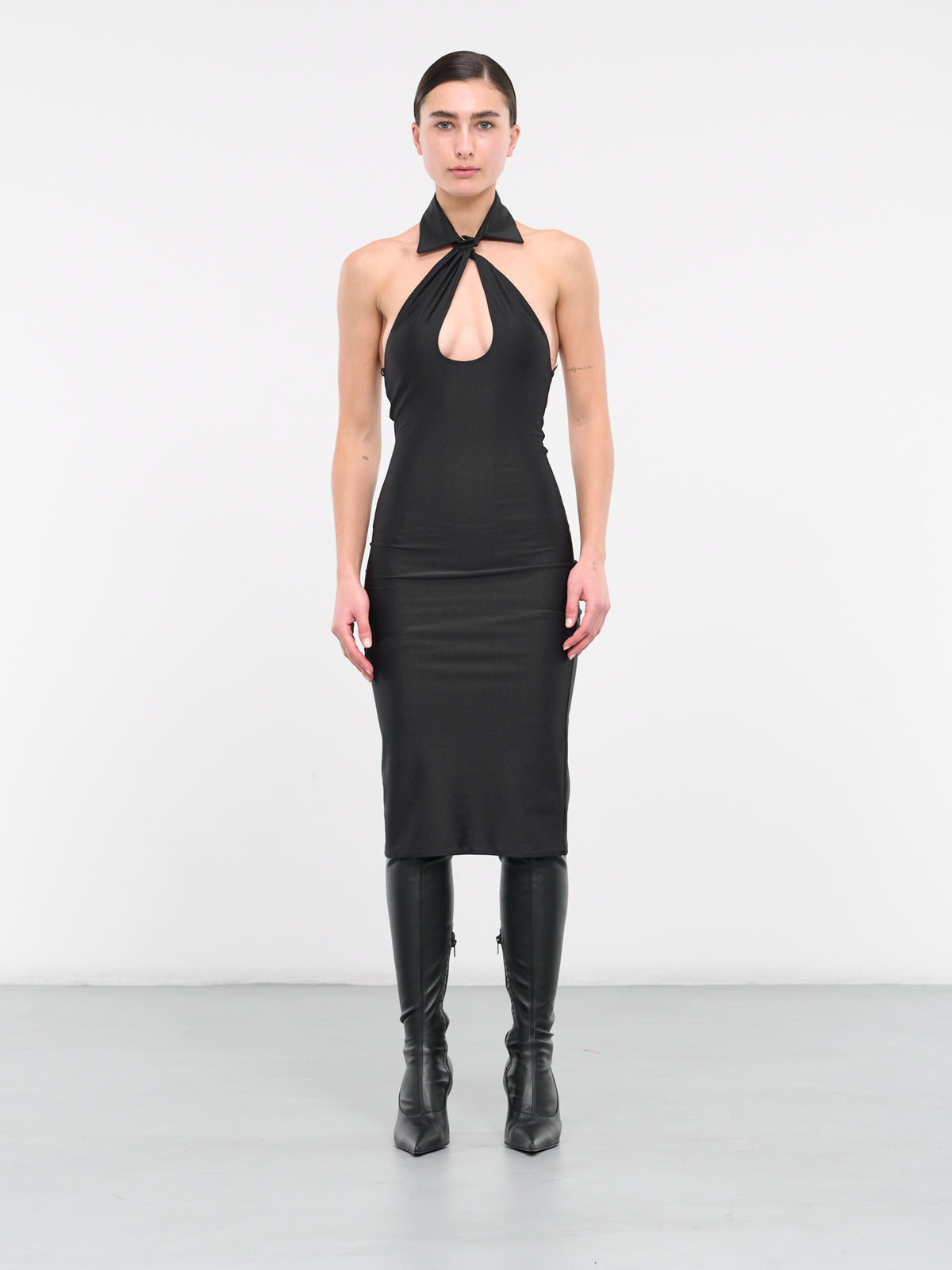 Cut-Out Midi Dress (COPJS74545-BLACK)