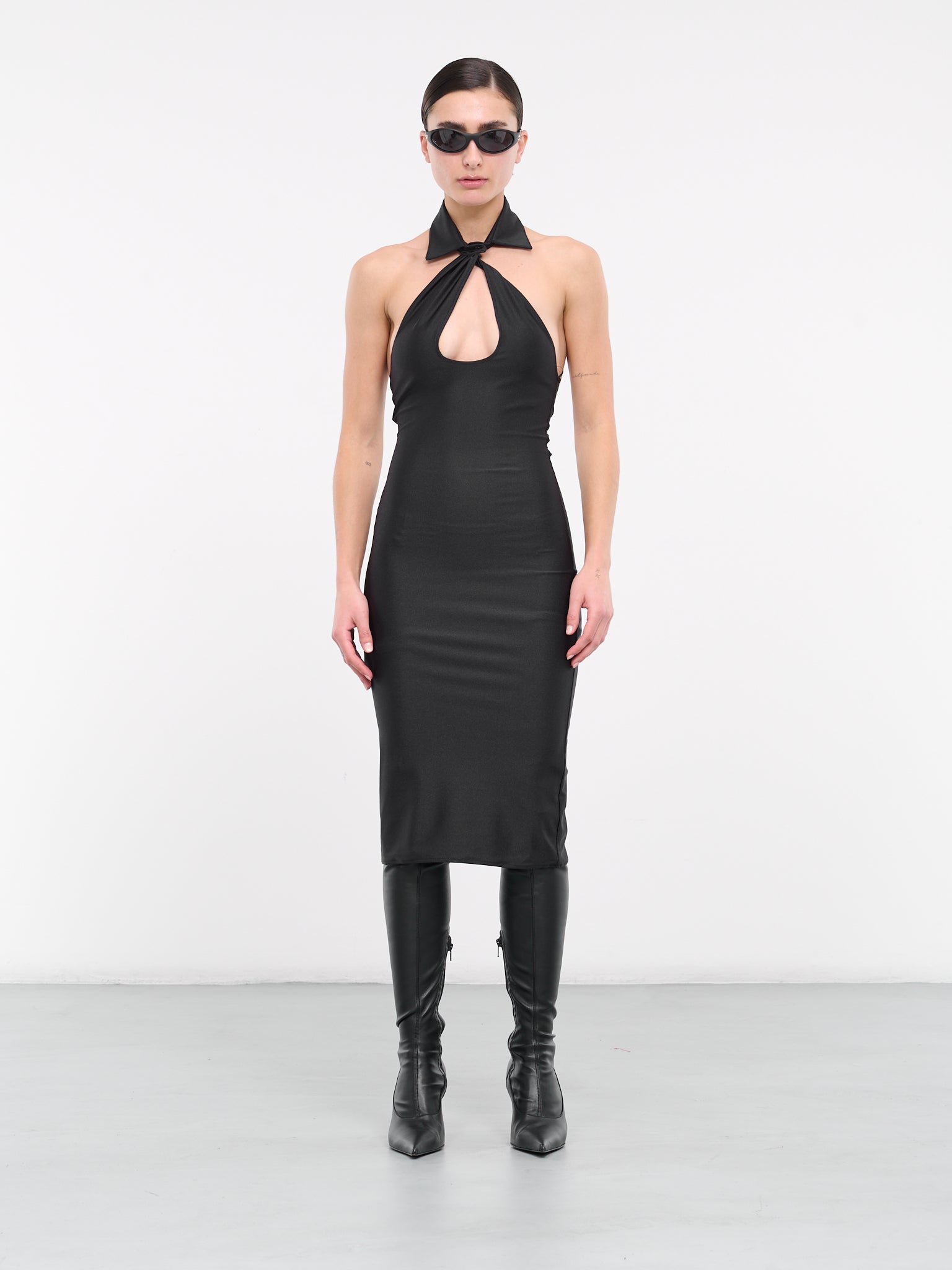 Cut-Out Midi Dress (COPJS74545-BLACK)