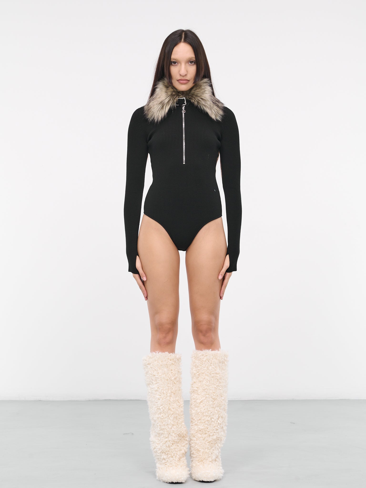 Biker Bodysuit (COPML64644-BLACK)