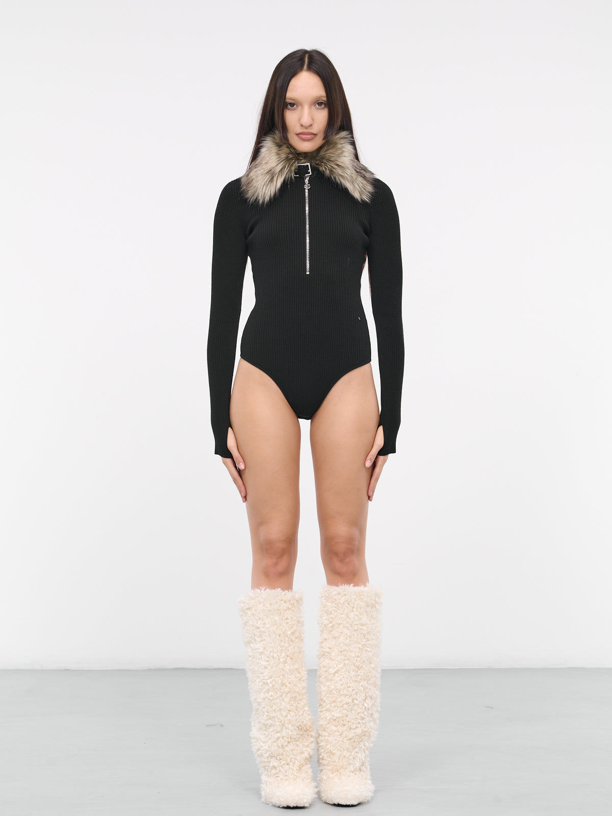 Biker Bodysuit (COPML64644-BLACK)