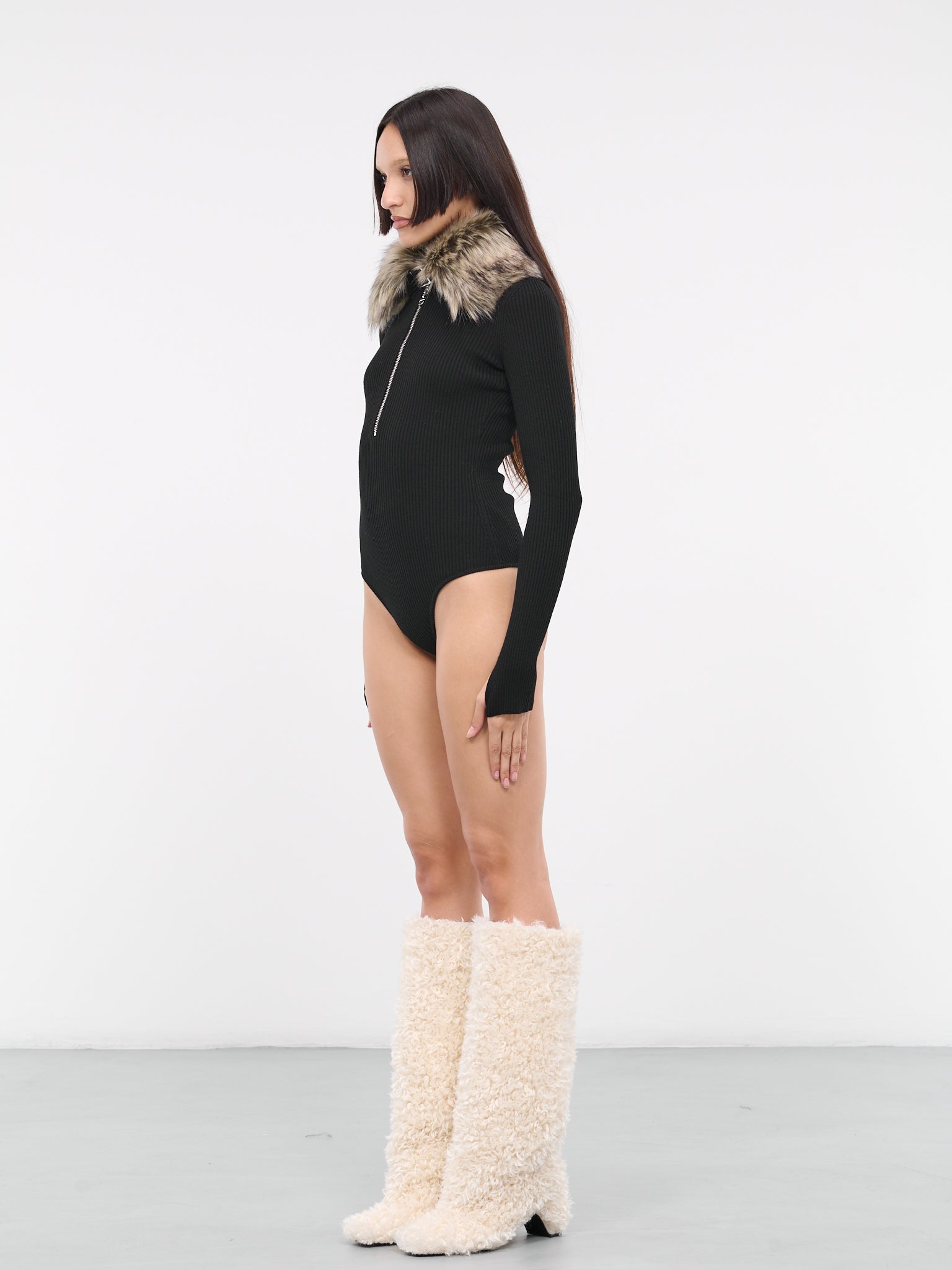 Biker Bodysuit (COPML64644-BLACK)