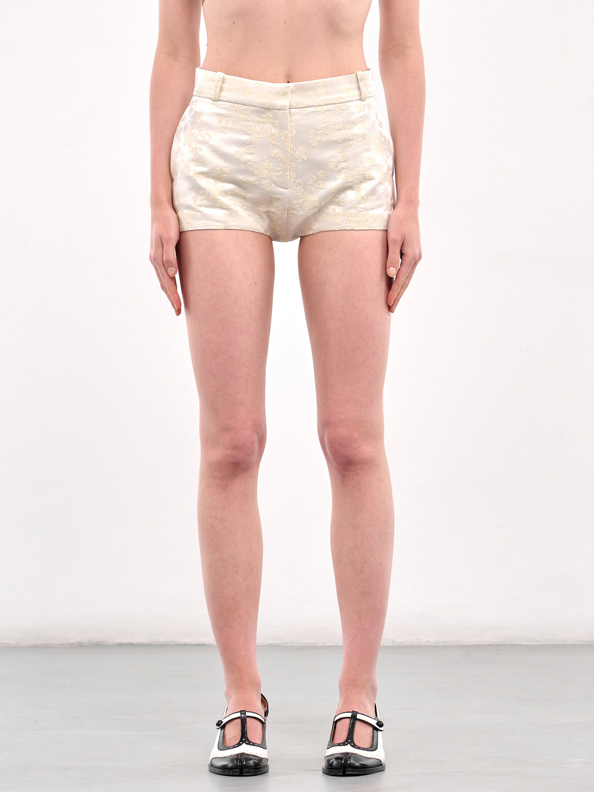 Jacquard Shorts (COPP120F2033-BEIGE)