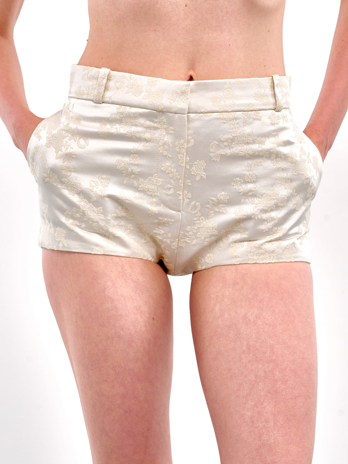 Jacquard Shorts (COPP120F2033-BEIGE)