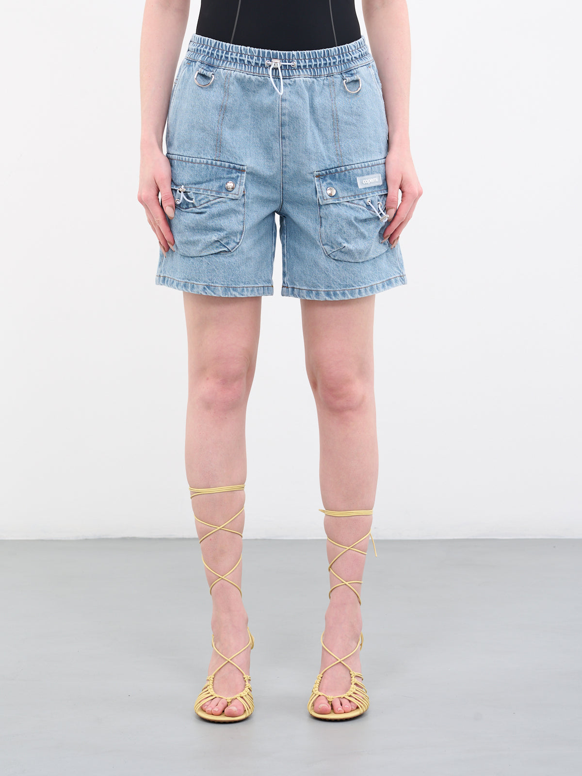 Denim Cargo Shorts (COPP21248-ICE-BLUE)