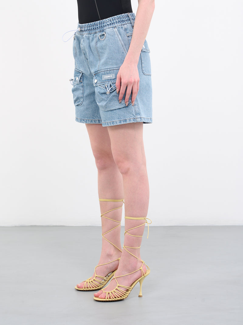 Denim Cargo Shorts (COPP21248-ICE-BLUE)