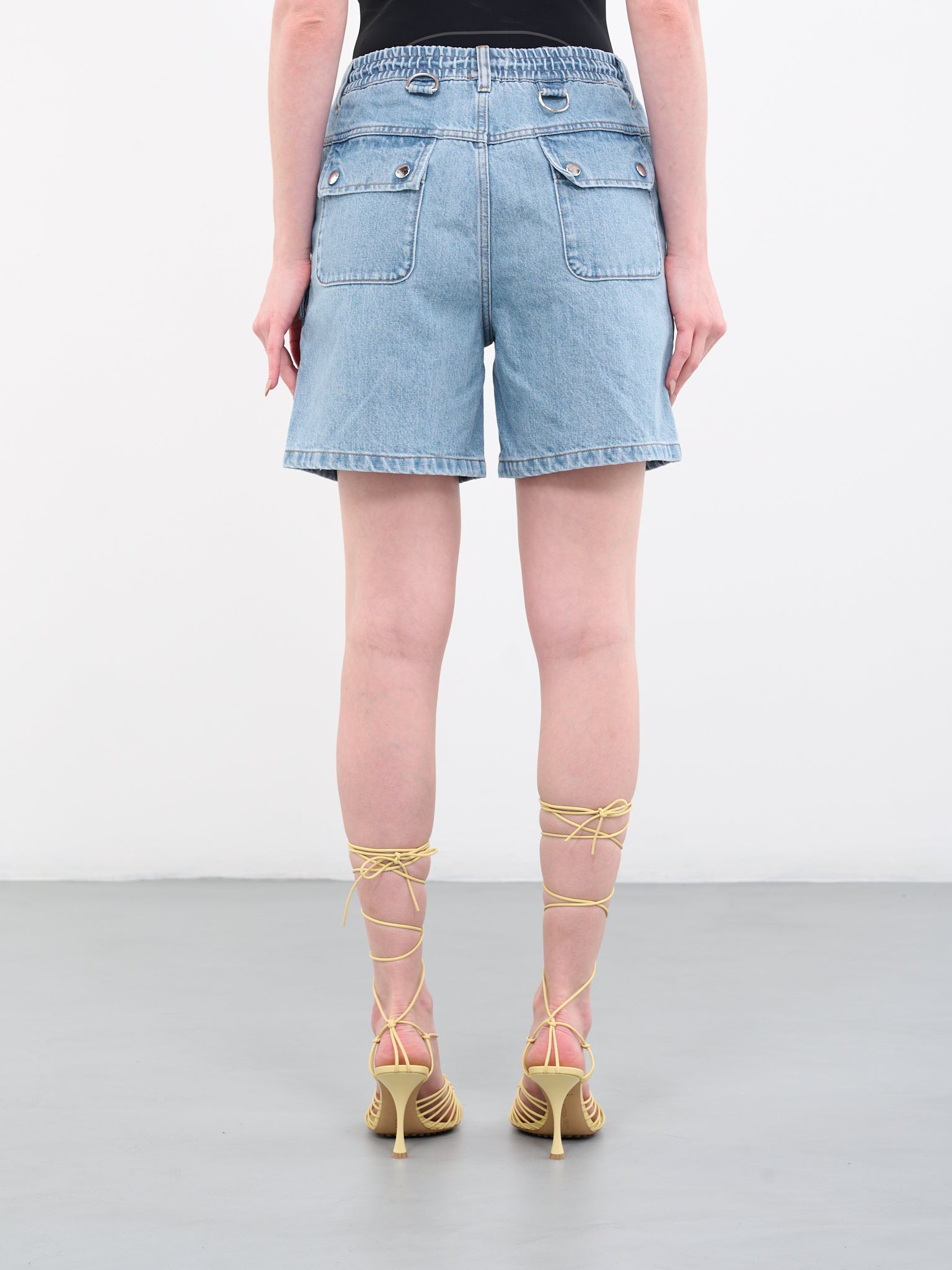 Denim Cargo Shorts (COPP21248-ICE-BLUE)