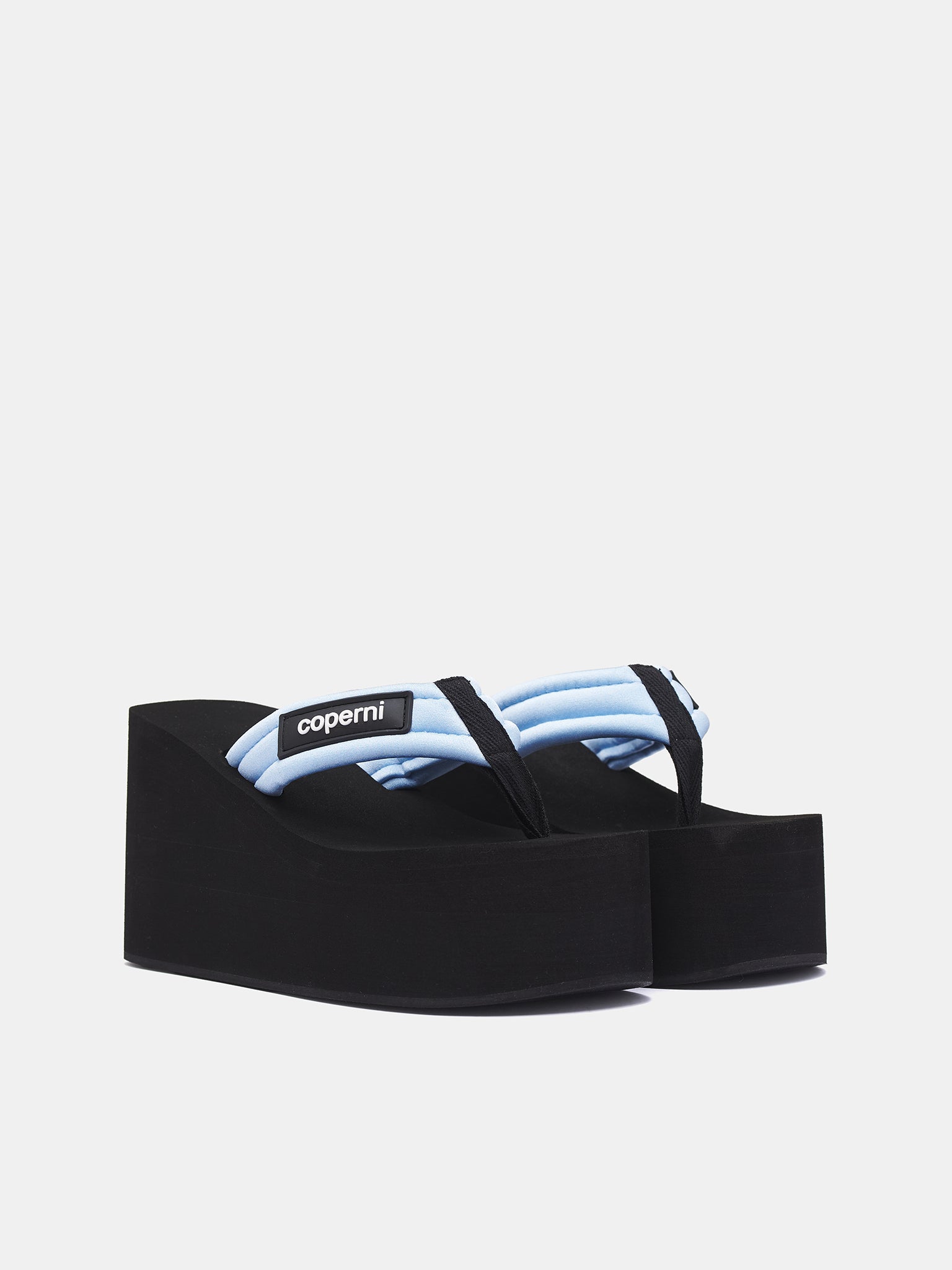 Branded Wedge Sandals (COPSH09F5001-BLACK-BLUE)