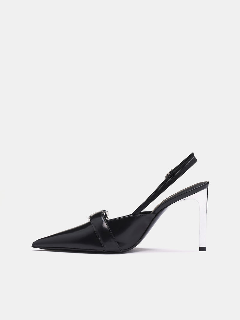 Slingback Belt Heels (COPSH82F6052-BLACK)