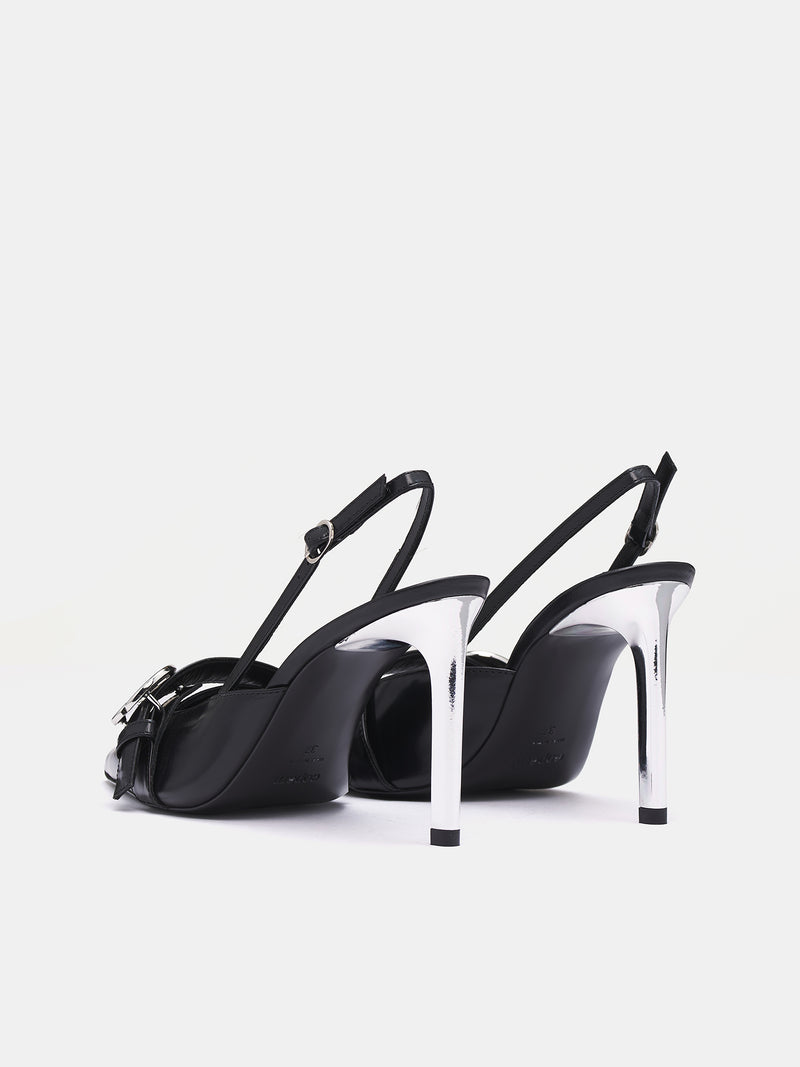 Slingback Belt Heels (COPSH82F6052-BLACK)