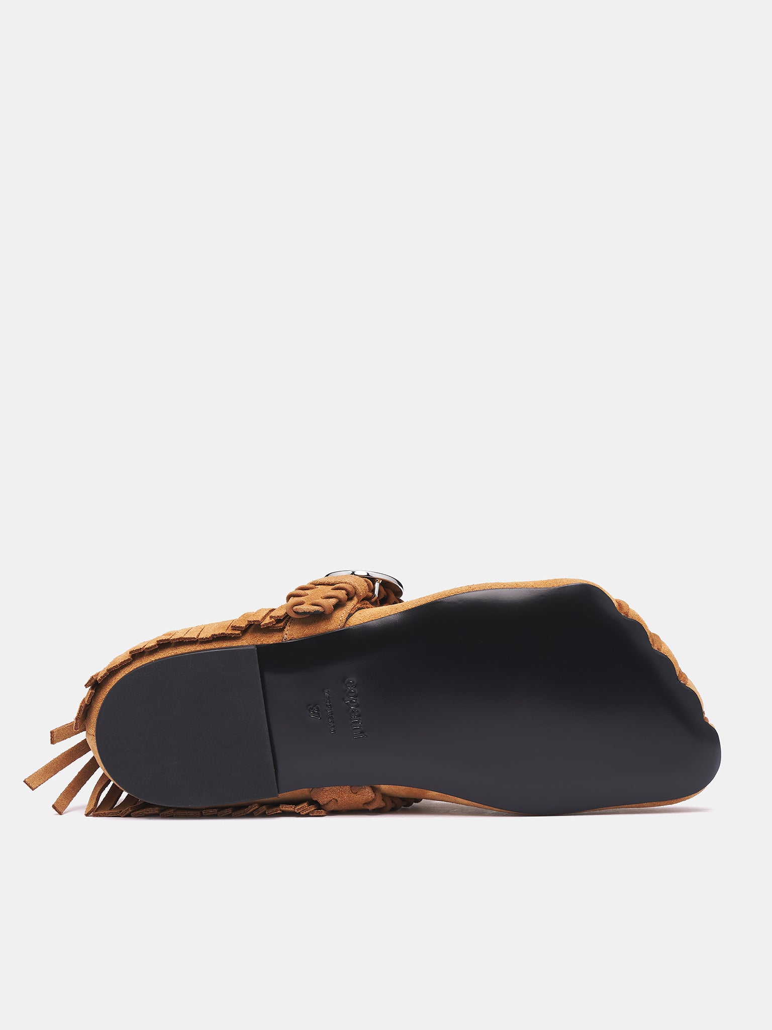 Suede Fringe Five-Toe Ballet Flat (COPSH83F6049-BROWN)
